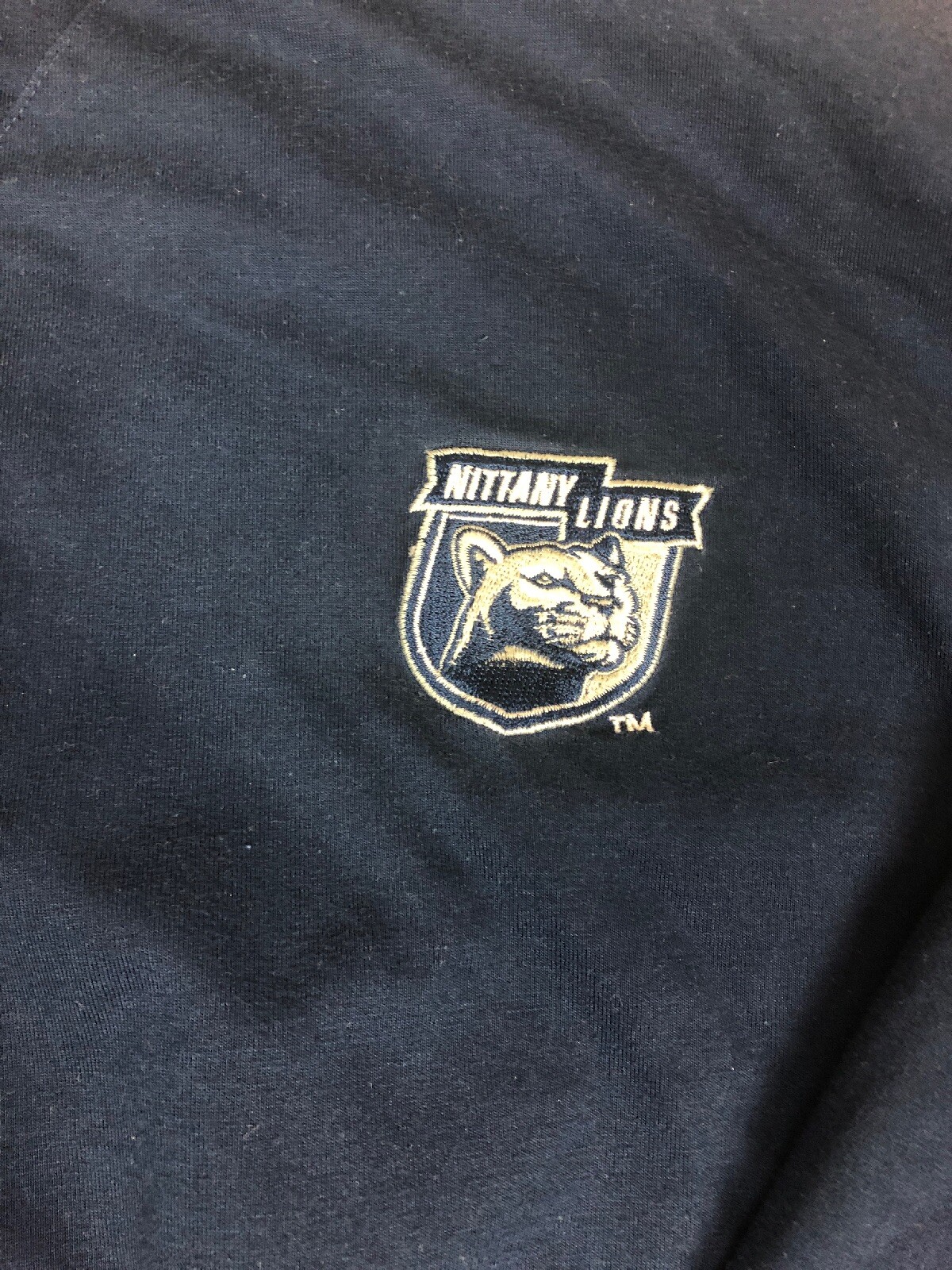 Penn State University Sz XL Blue & Gray Reversible Crewneck Sweatshirt By Lee