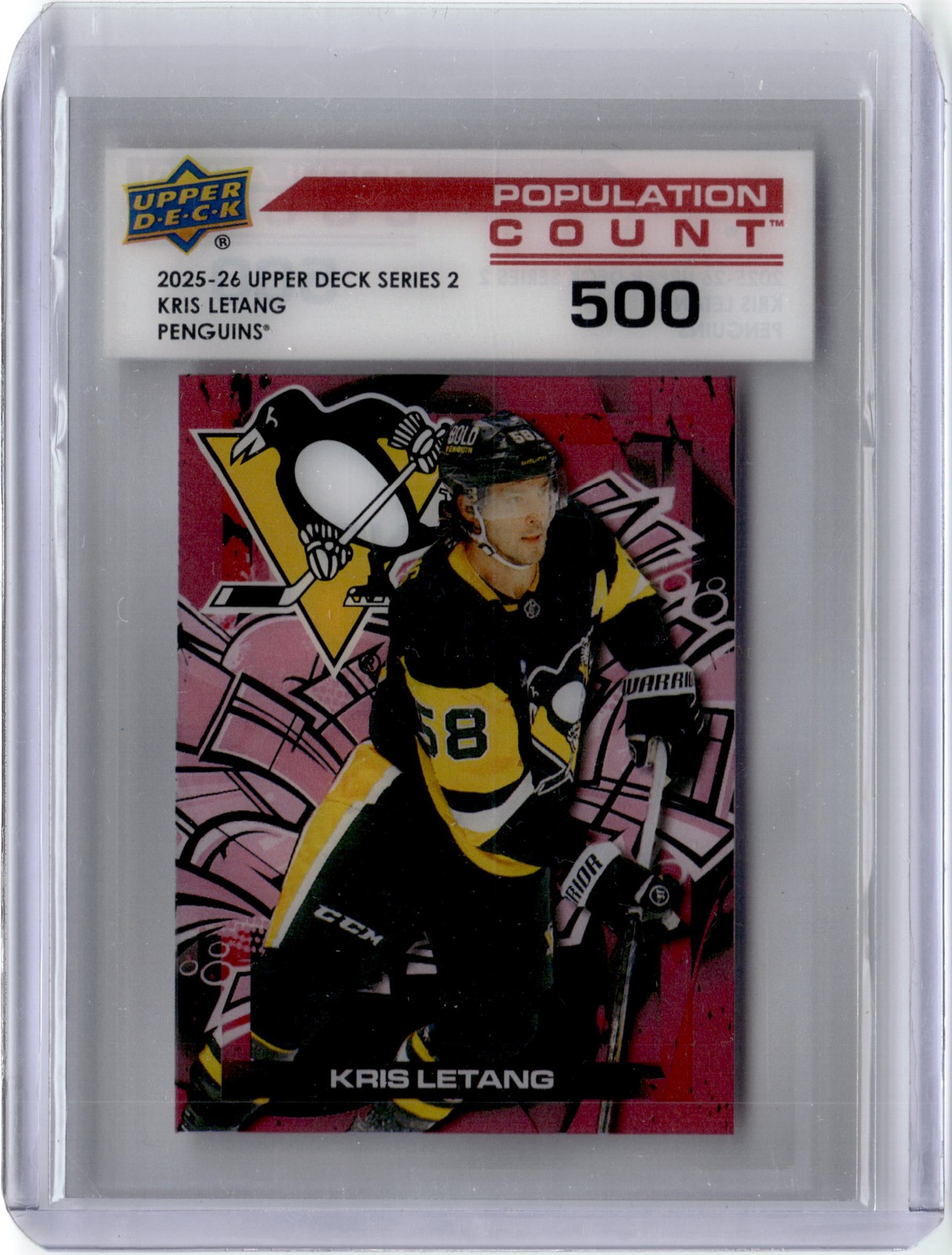 2025-26 Upper Deck #PC-42 Kris Letang Population Count 500