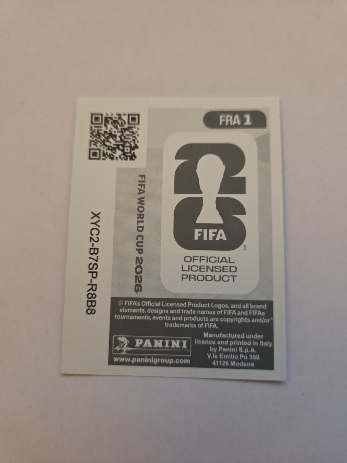 2026 Panini FIFA World Cup Sticker France Team Logo #FRA 1