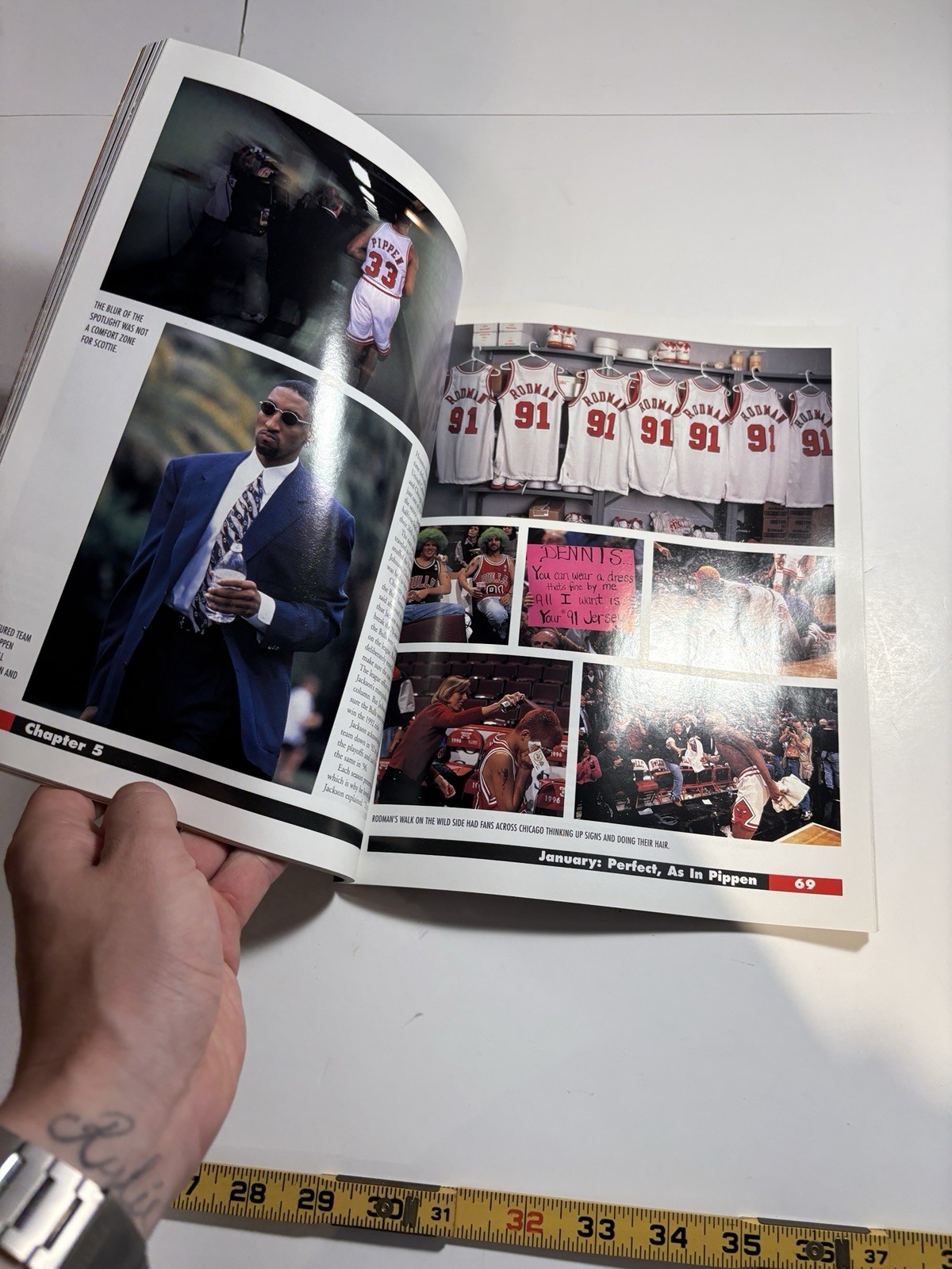 Scottie Pippen Chicago Sports Profiles magazine April 1996 Chicago Bulls