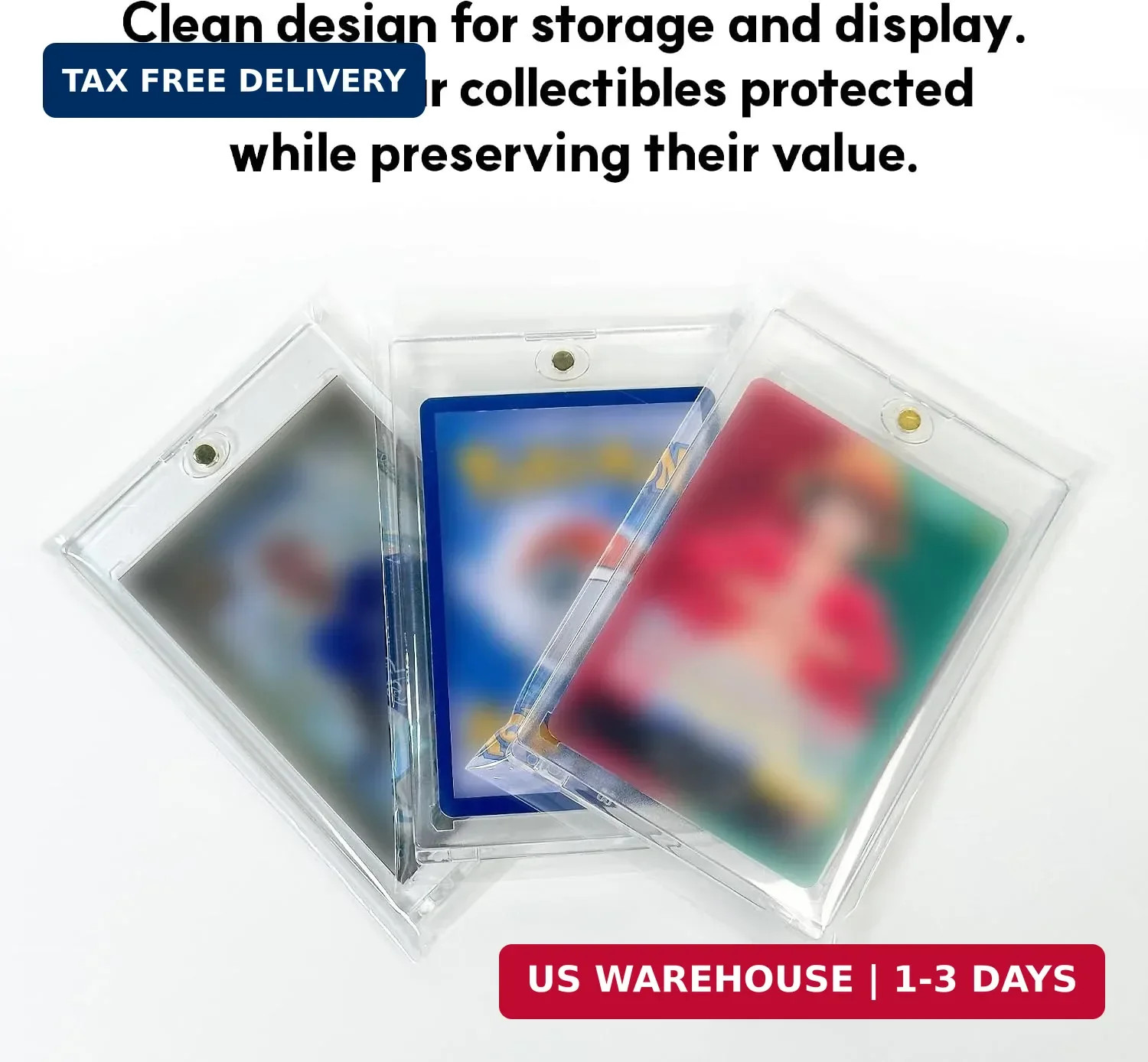 PAV Card Team Bags for Magnetic Holders (100 Pack) – Resealable Team Bags for Tr