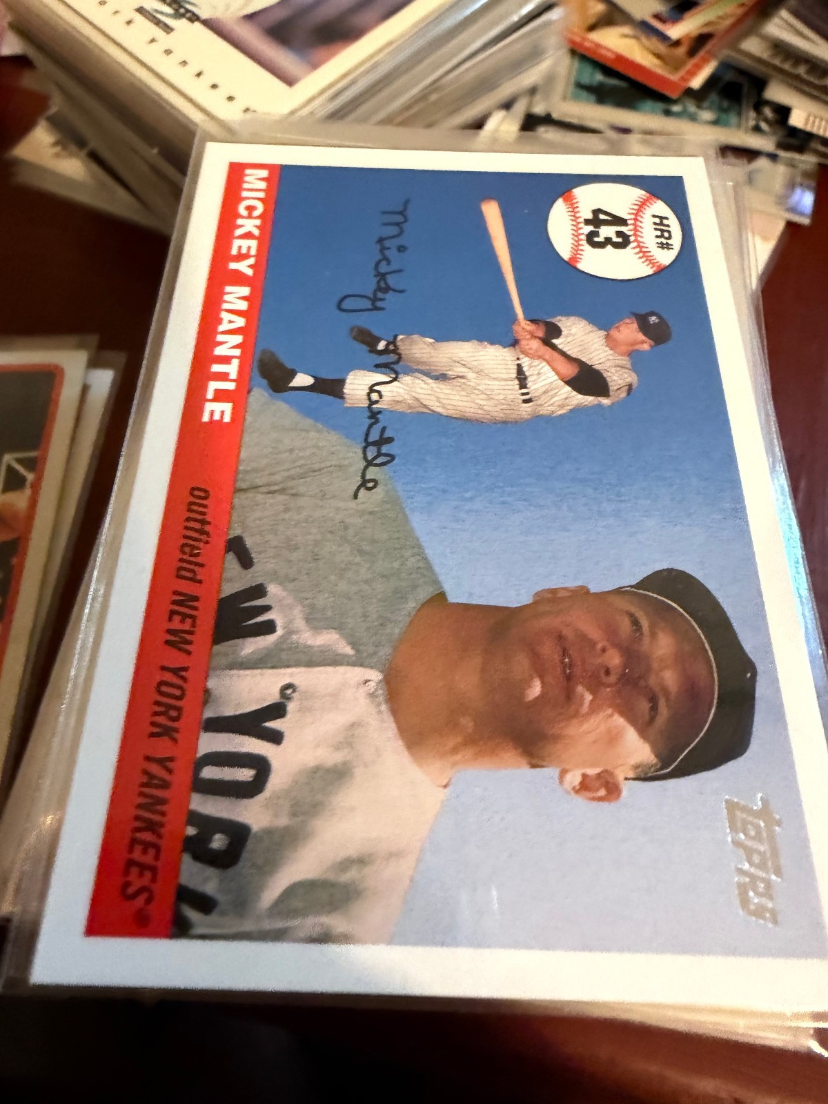 2006 Topps #MHR43 Mickey Mantle Mickey Mantle Home Run History