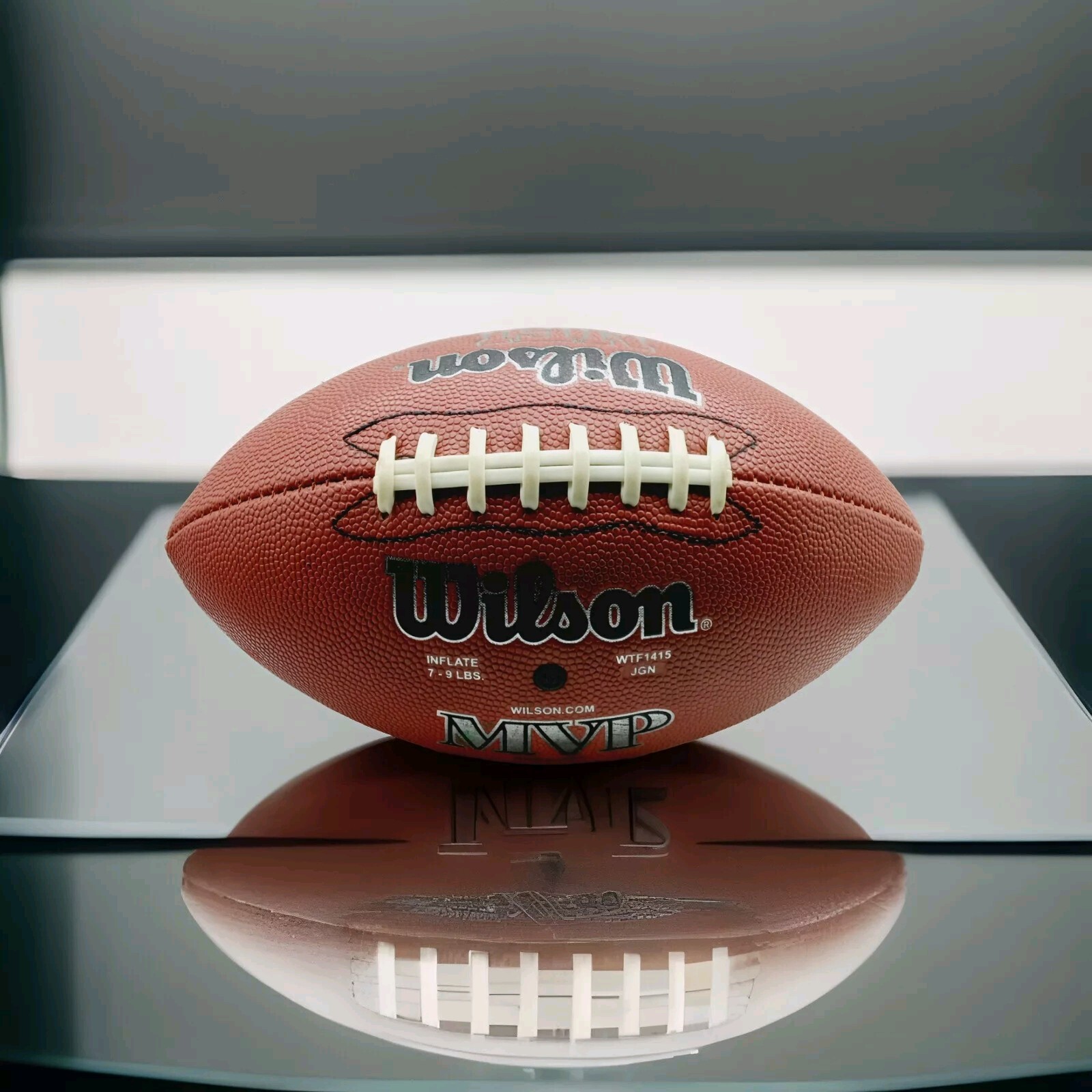 Wilson NFL MVP Football Official Size Model WTF1415 Trackfied Inflate 7-9 Lbs