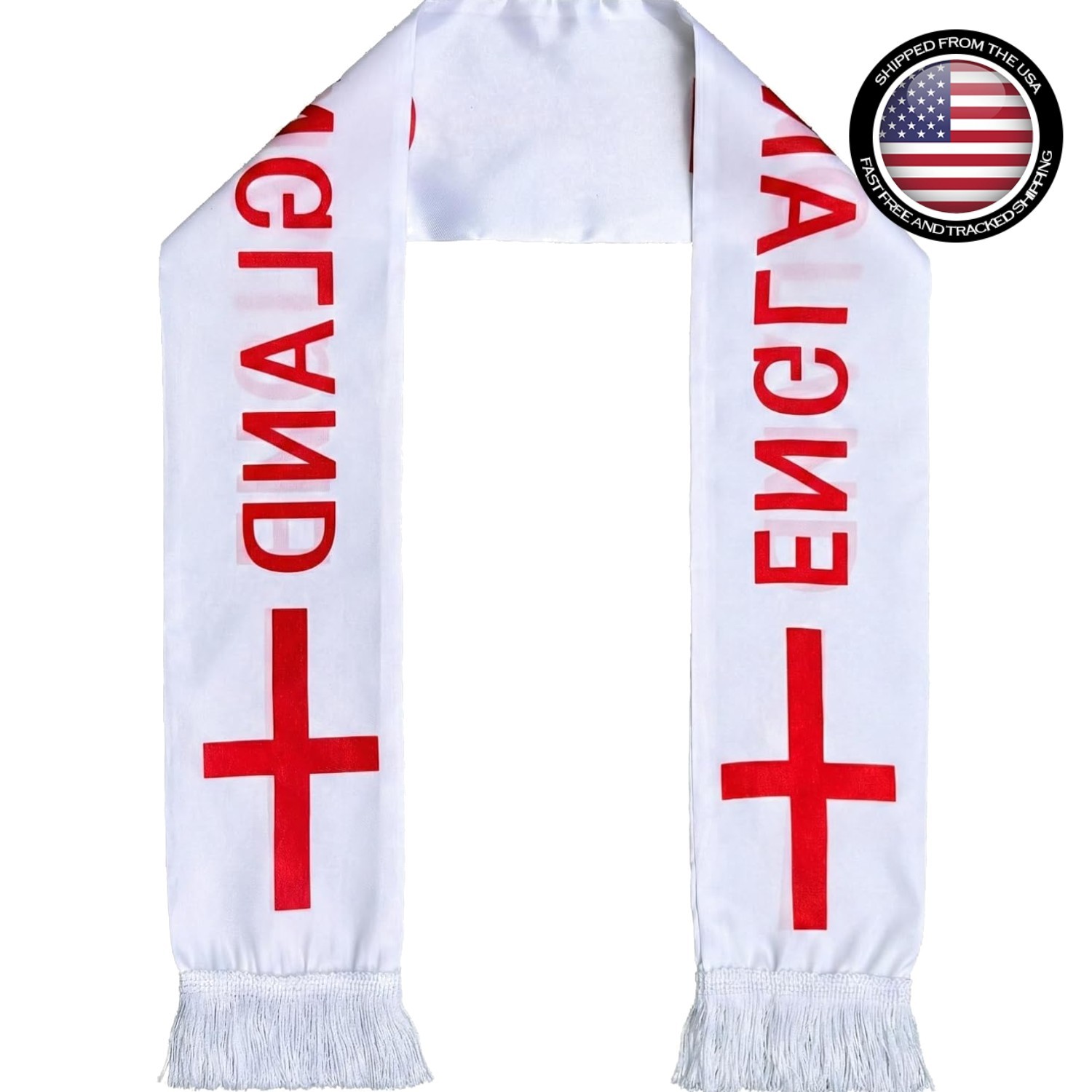Stylish England Flag Scarf – Perfect Souvenir for Soccer Lovers, Hand Wash Only