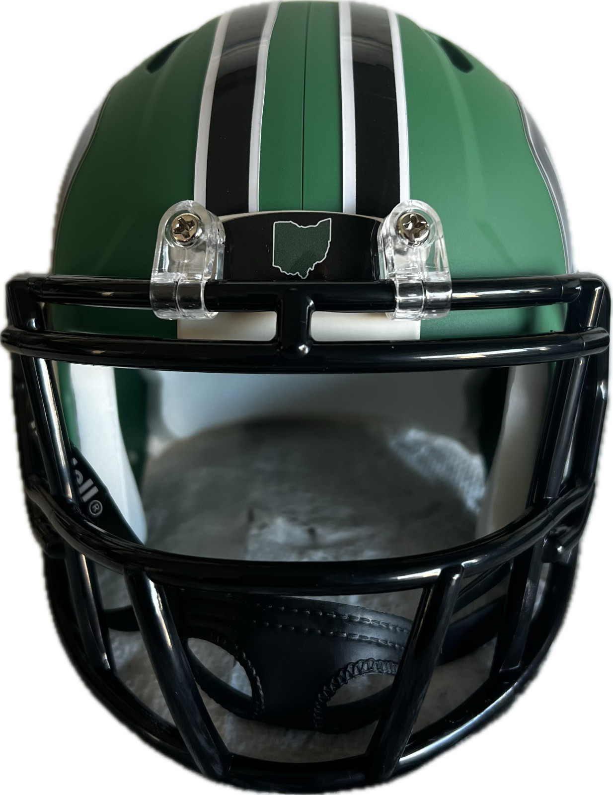 Ohio University Bobcats Custom Matt Green Mini Helmet