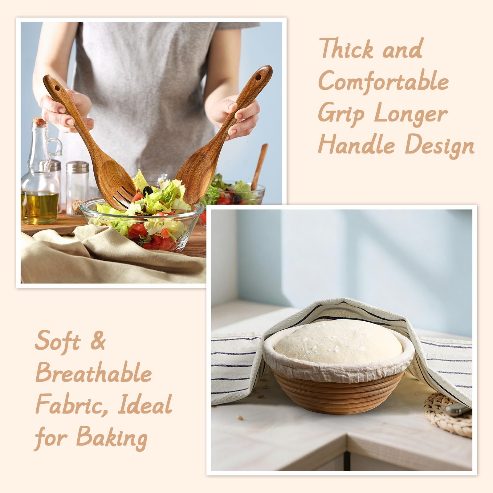 7Pcs Housewarming Gifts 13.78 x 6.89 inches, Light Brown, Multi-colored