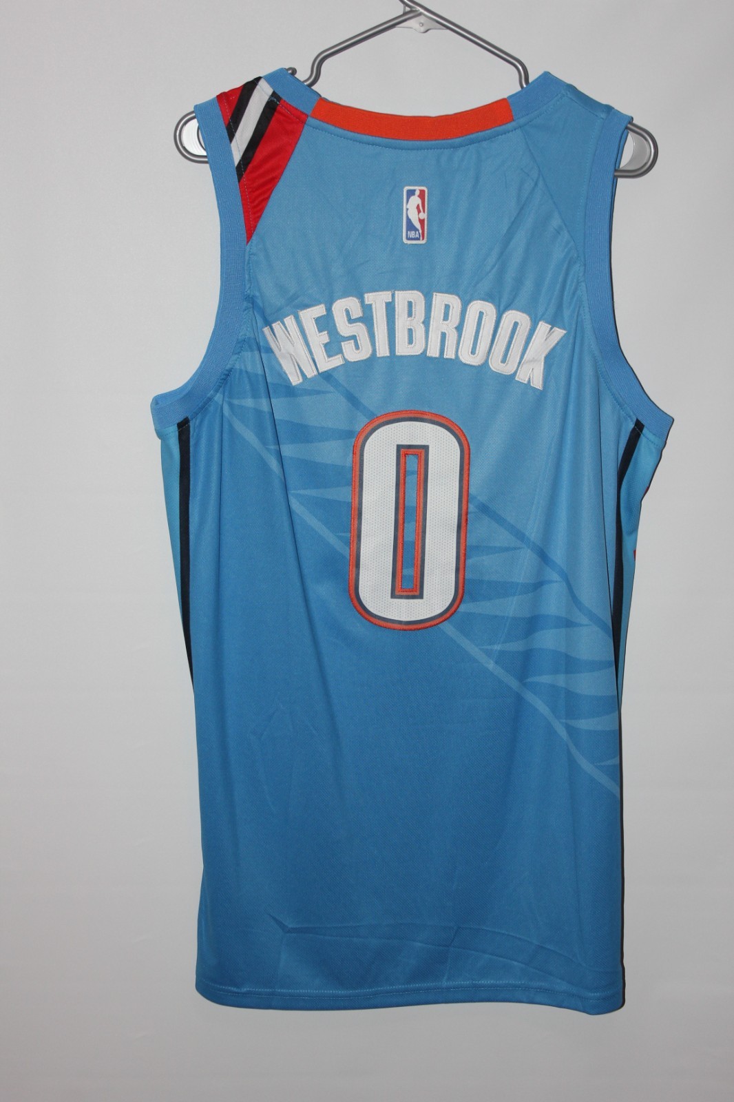 blue Oklahoma City Thunder Russell Westbrook (0) stitched jersey (NWOT) – XL
