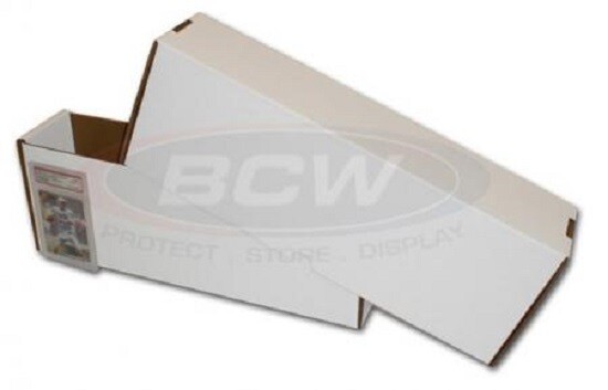 X2 BCW High Quality Super Vault Storage Boxes For 70-80 Graded Cards & PSA 1 Row