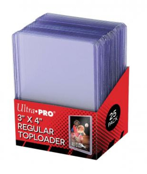 Pack of 25 Ultra PRO 35pt Clear Regular 3 X 4 Top Loaders Higher Volume Discount