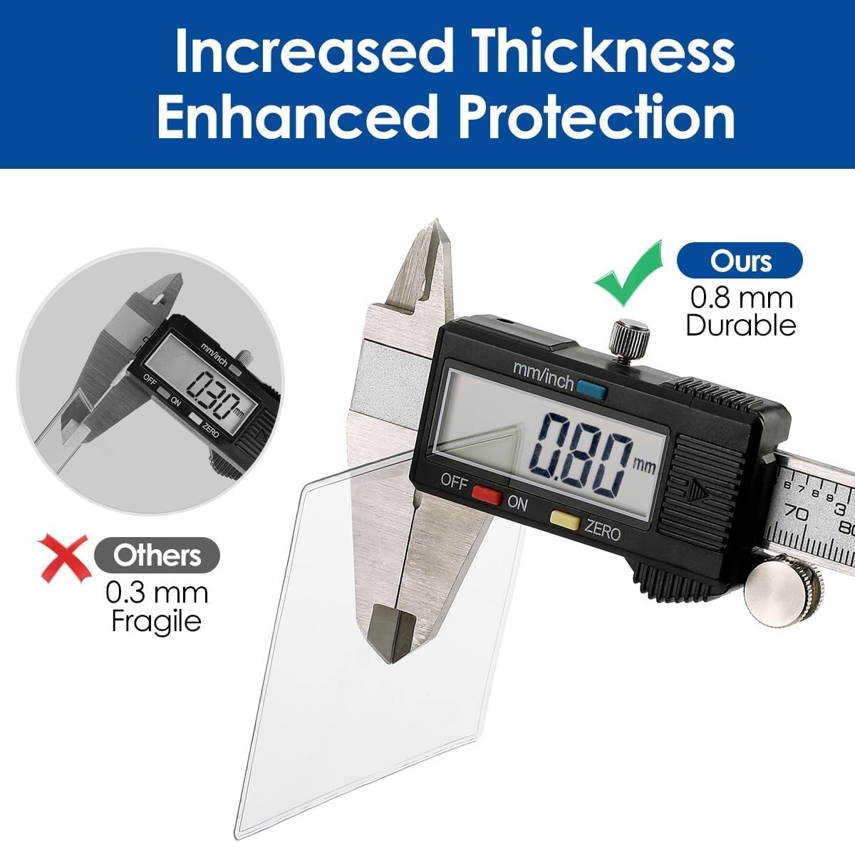 Crystal Clear 12 Mil Medicare Card Protector Sleeves – 6 Pack for IDs & More