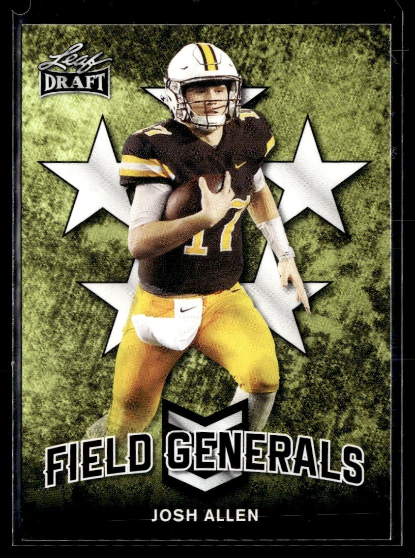2018 Leaf Draft Field Generals Josh Allen RC Wyoming Cowboys #FG-03