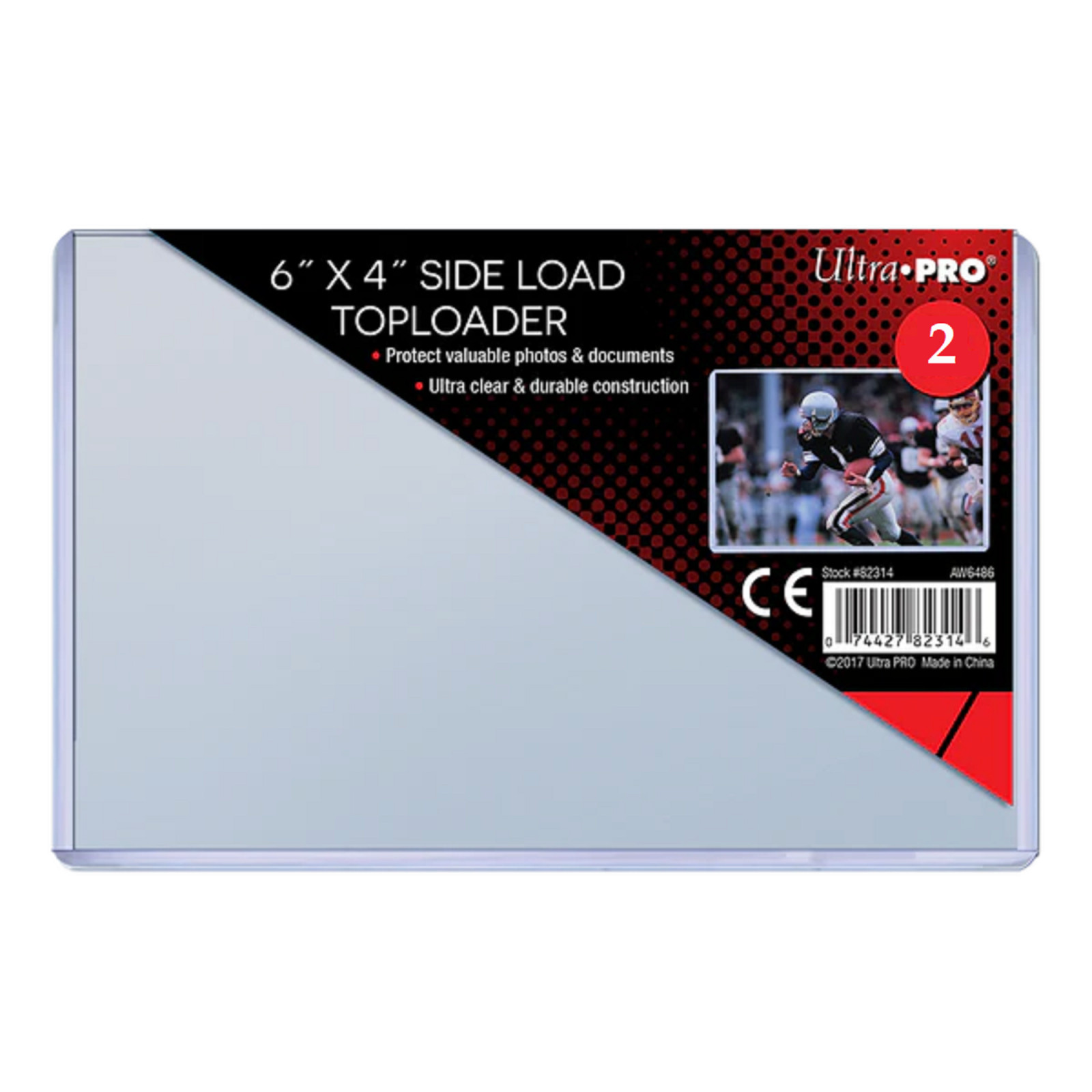 (2) Ultra PRO 6×4 Side Load Toploader Photo Sports Postcard Holder FREE SHIPPING