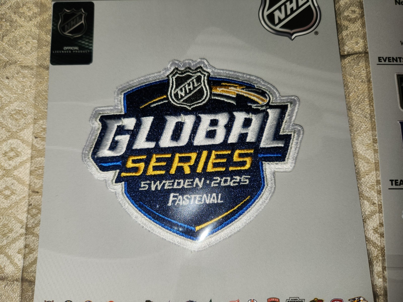 GLOBAL SERIES SWEDEN 2025 PATCH PITTSBURGH PENGUINS vs NASHVILLE PREDATORS NEW