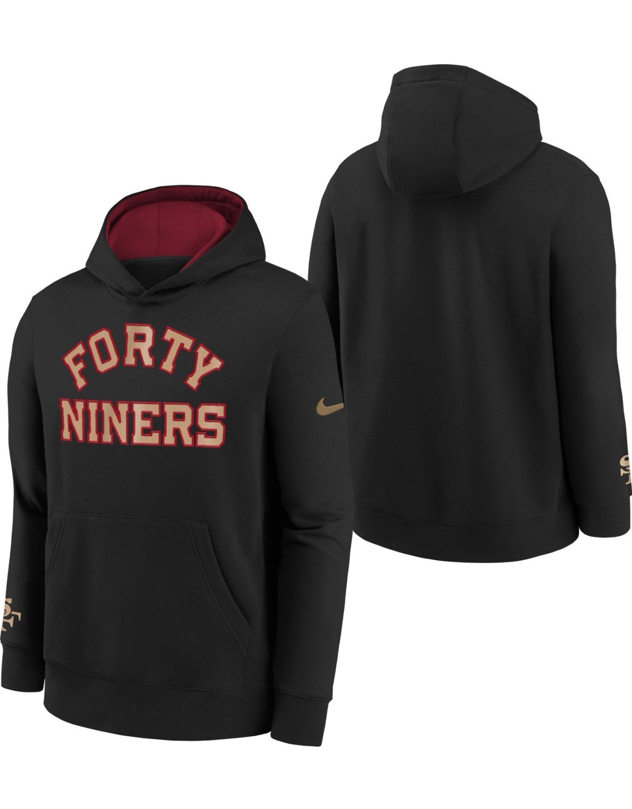 Nike Black San Francisco 49ers 2025 Rivalries Collection Club Hoodie Youth Small