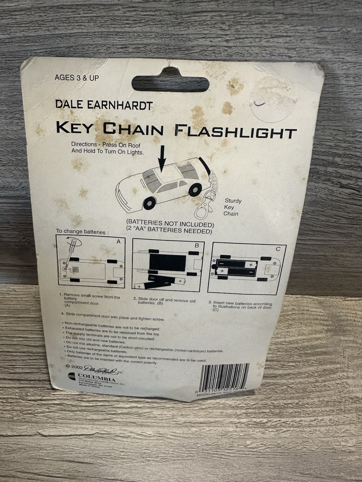 Dale Earnhardt Sr Flashlight Keychain Goodwrench Service Plus *See Details*