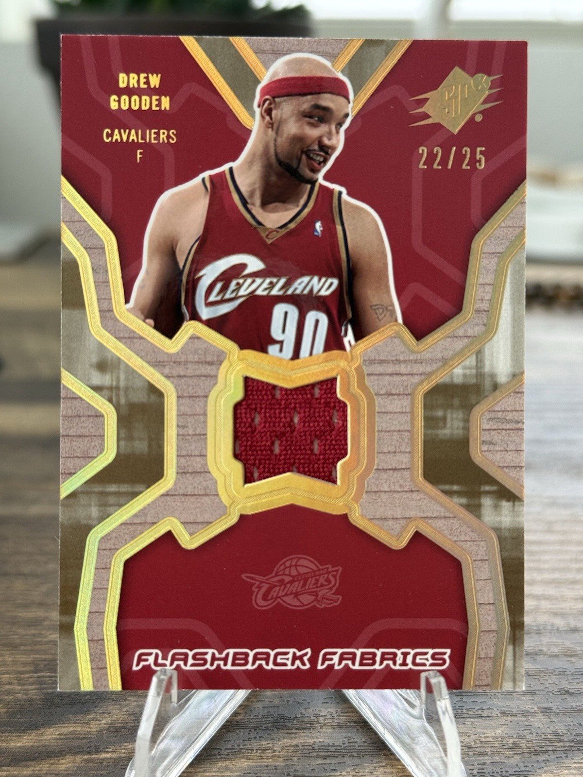 2007-08 SPx DREW GOODEN Flashback Fabrics Gold Game Used Patch /25 Cavaliers