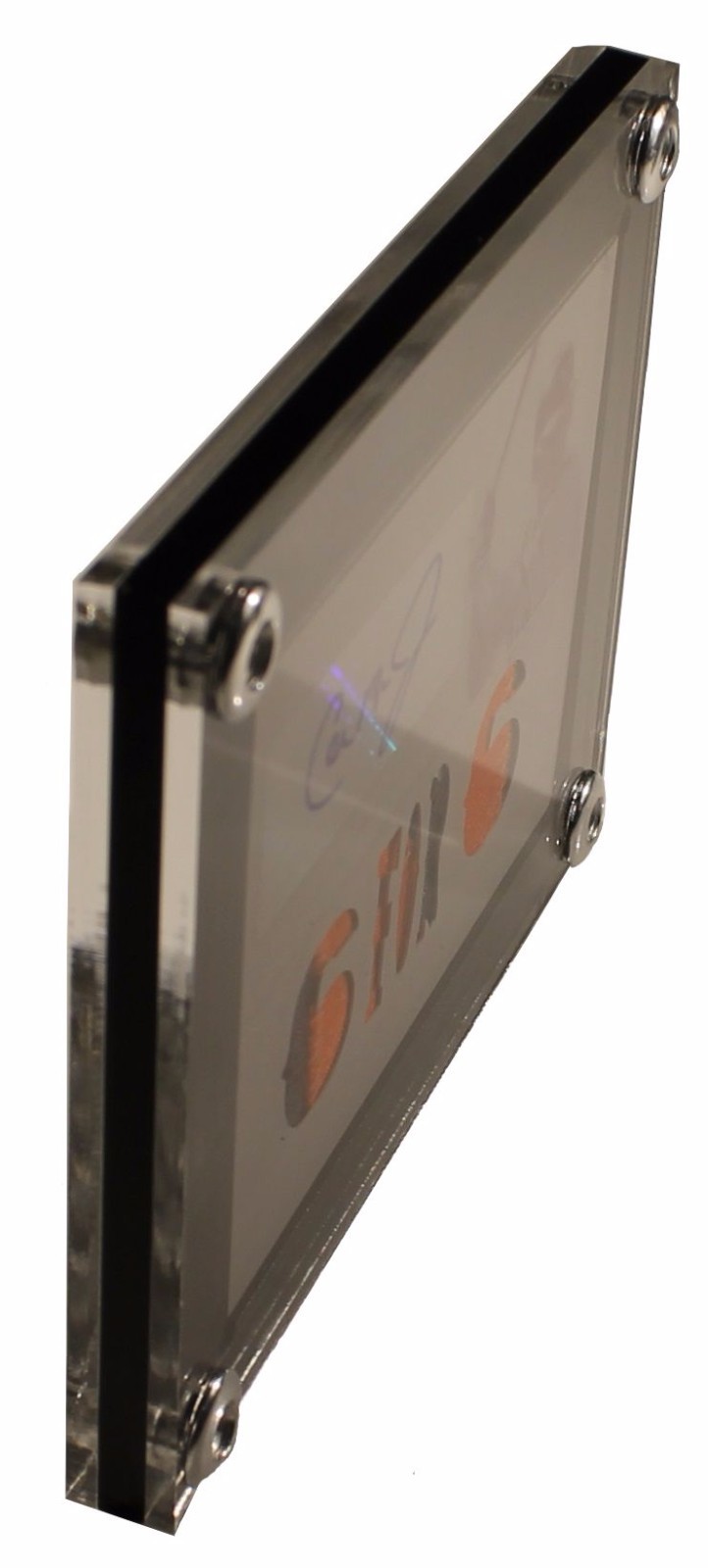 5 Cards Side By Side with dividers Display Card Case, Holds Cards 180pt or less