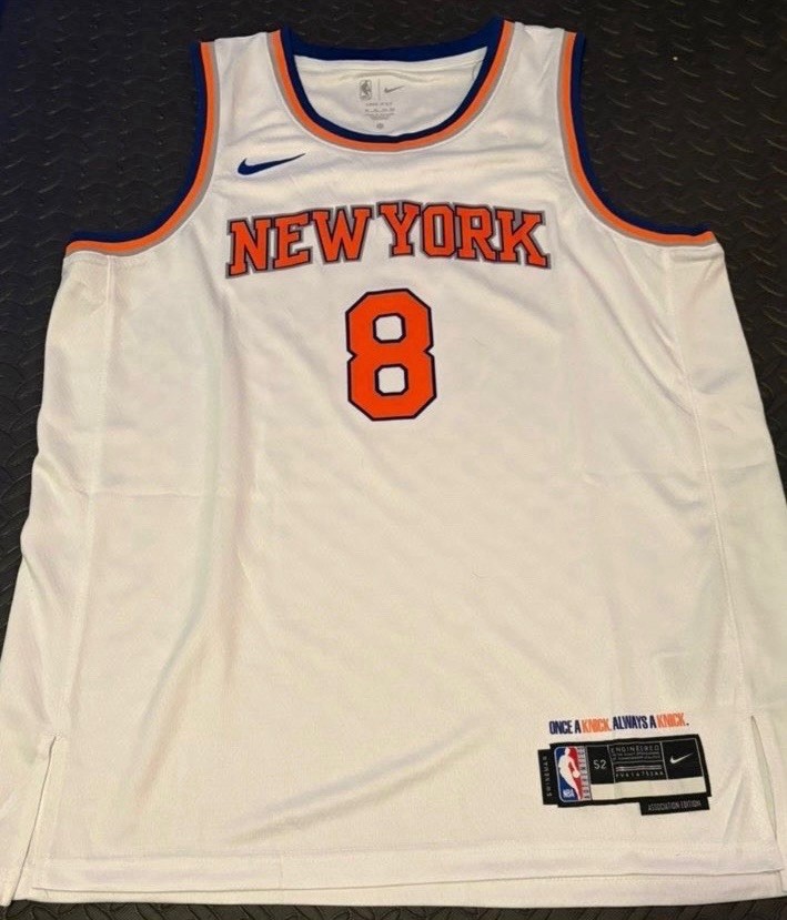 OG Anunoby New York Knicks 2026 Finals White Home Jersey Size Large