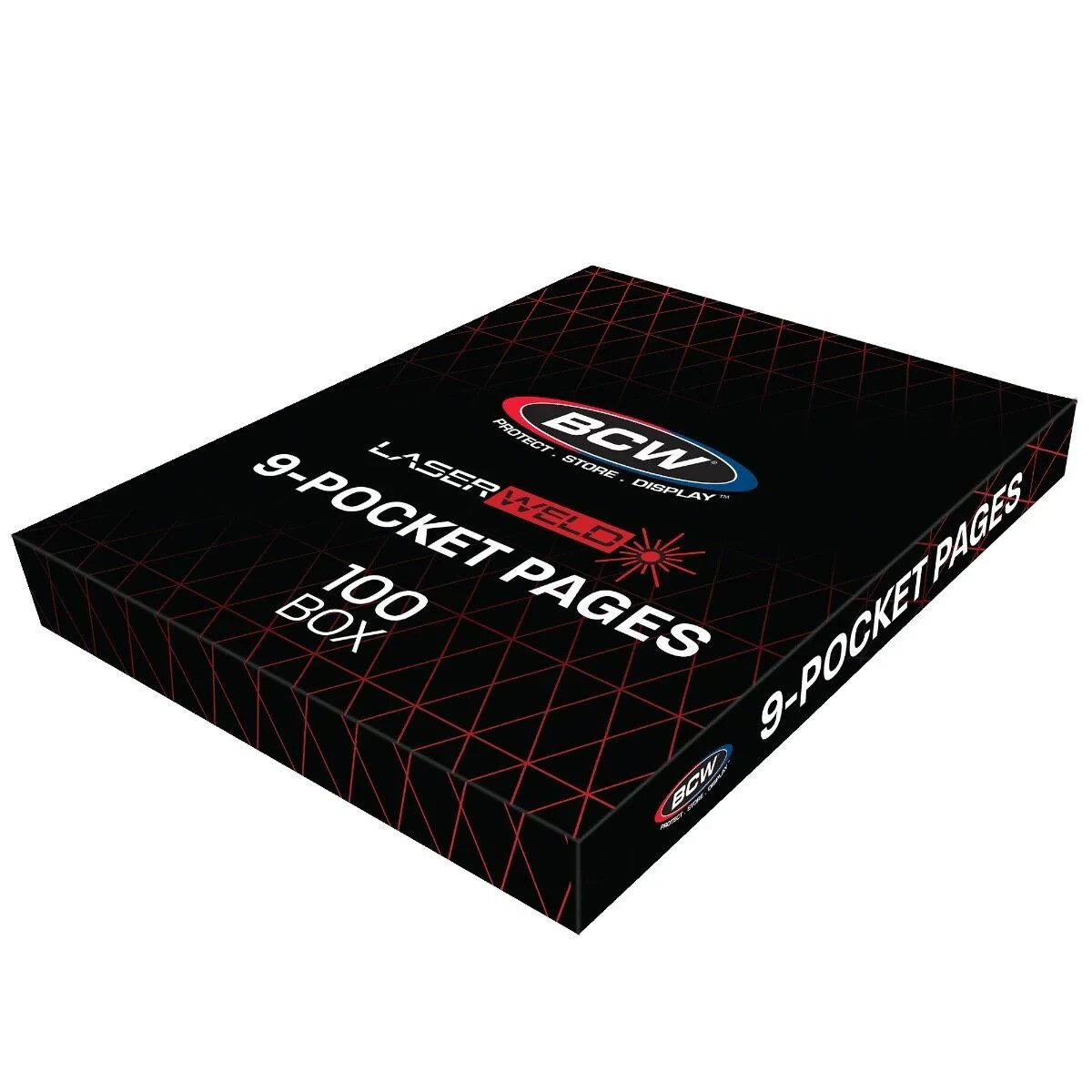 50 BCW LaserWeld 9 Pocket Pages Clear Pocket Album Pages for Cards Binder Sleev