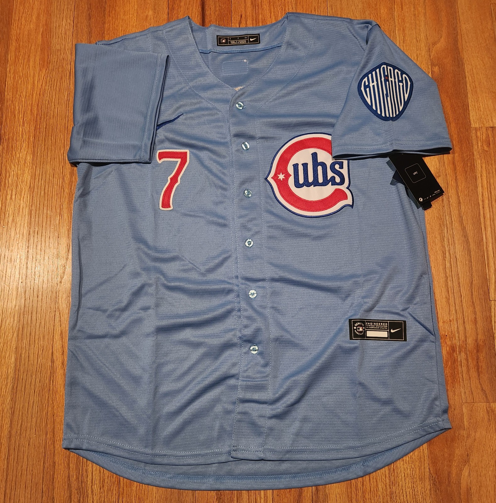 youth size dansby swanson #7 chicago cubs S-XL regular fit new stitched blue