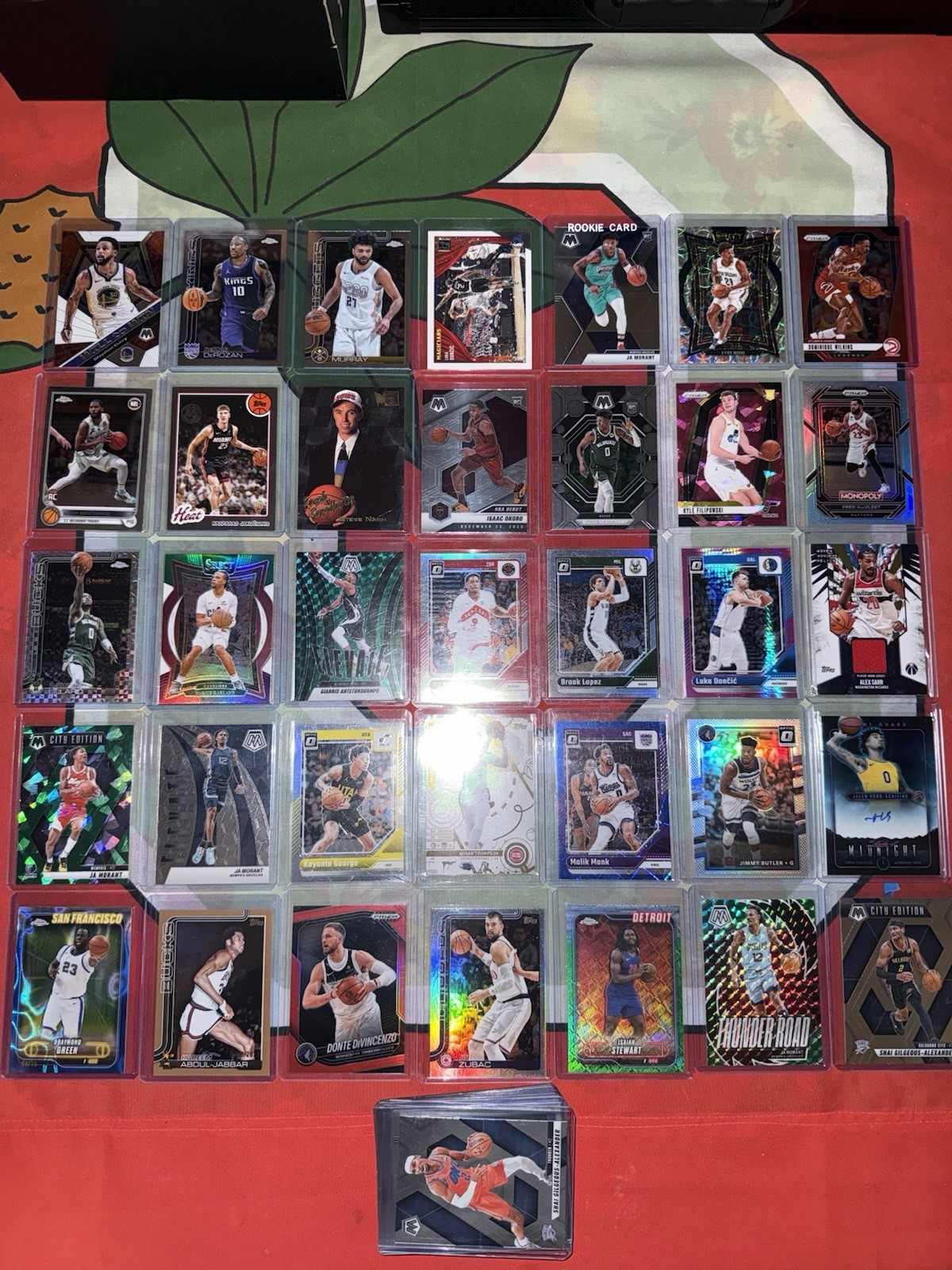 230+ Card Lot In Top Loaders – Over 100 Rookies – Check all Photos MLB NBA NFL
