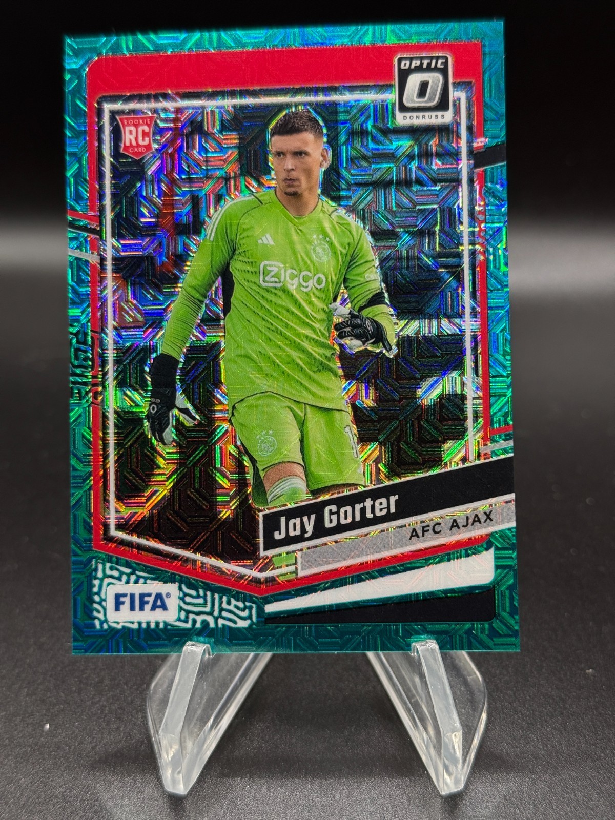 2023-24 Panini Donruss Fifa Optic Jay Gorter #150 Teal Mojo Prizm /49 RC