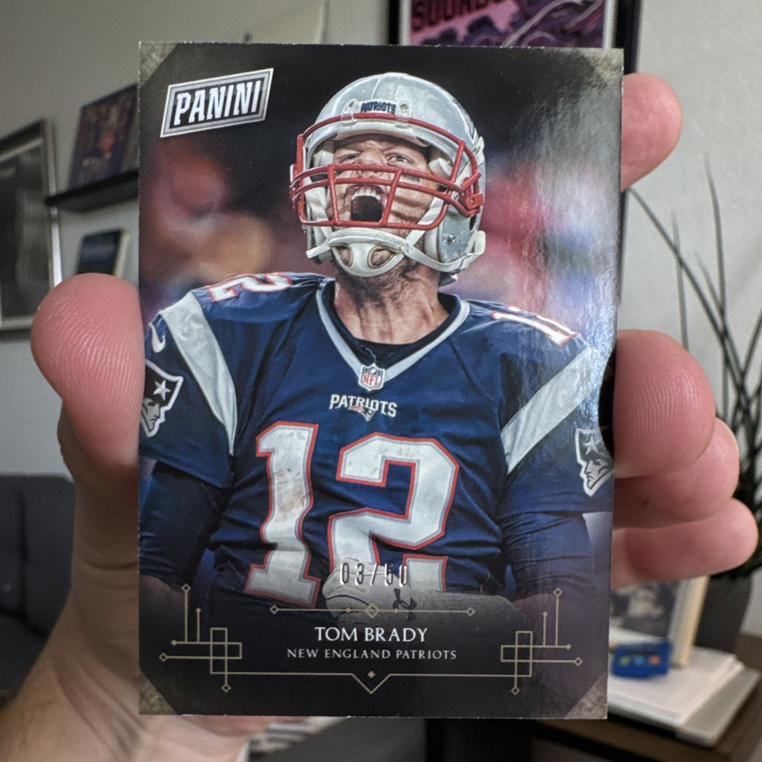 2016 Panini Black Friday Football Tom Brady #22 Patriots Serial Numbered /50