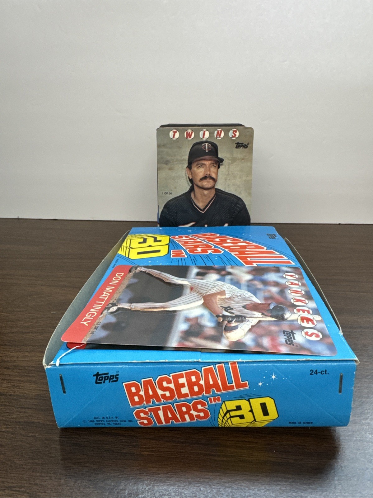 1986 Topps 3D 3-D Baseball Stars Complete Set 1-30 With Original Box