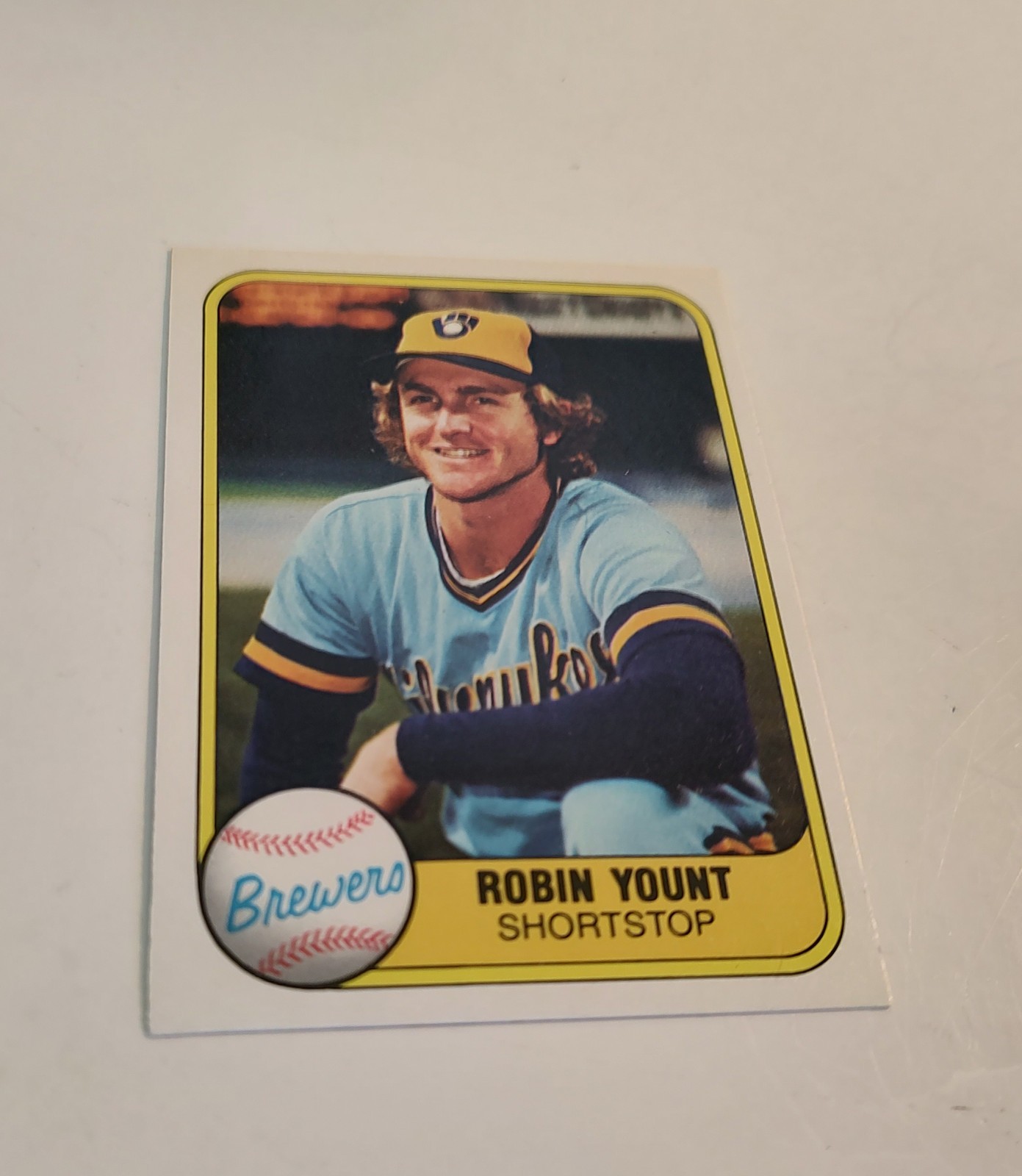Robin Yount 1981 Fleer 511 Milwaukee Brewers HOF