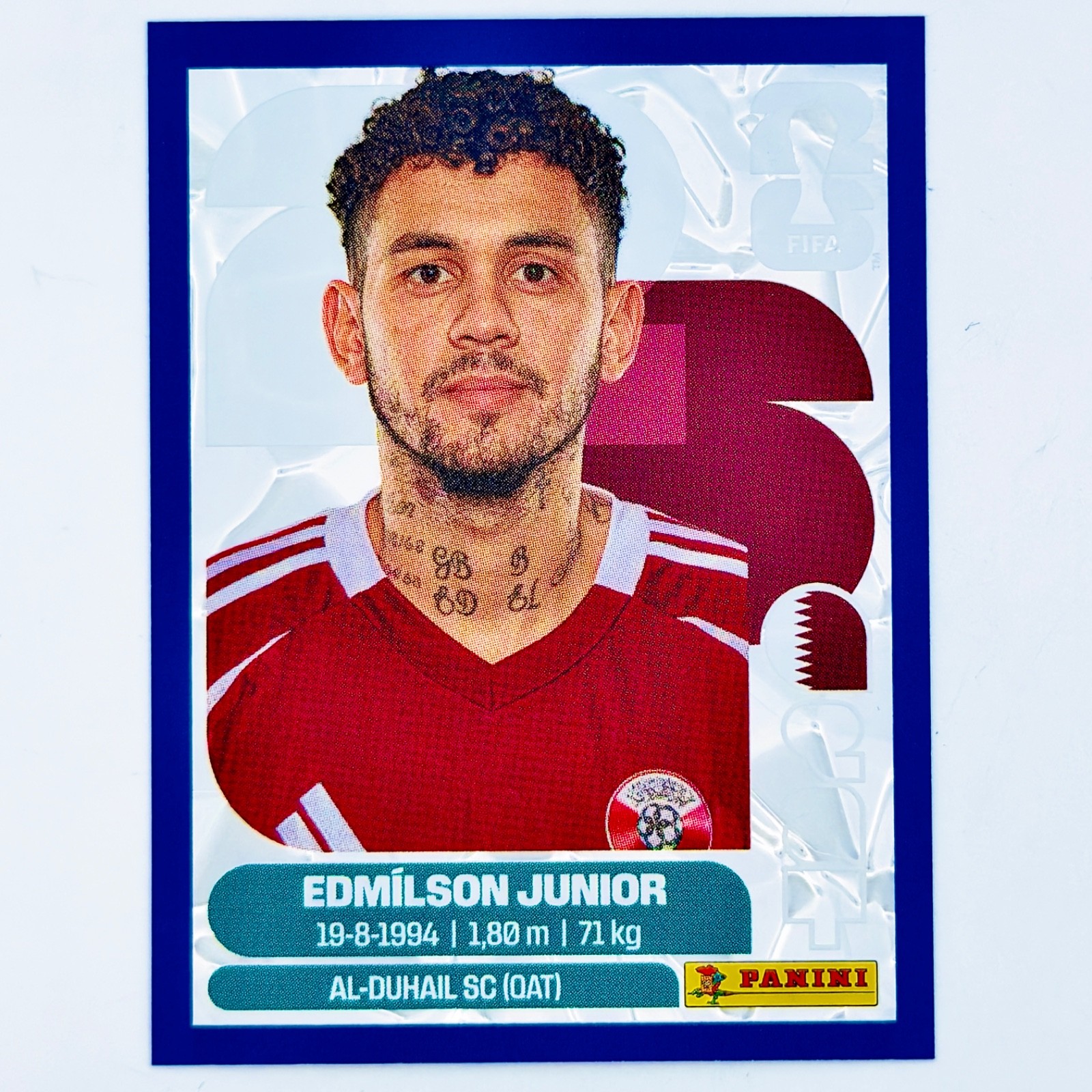 EDMILSON BLUE CRUMPLE FOIL QAT17 ONLINE EXCLUSIVE ⚽🏆🔥 2026 PANINI WORLD CUP