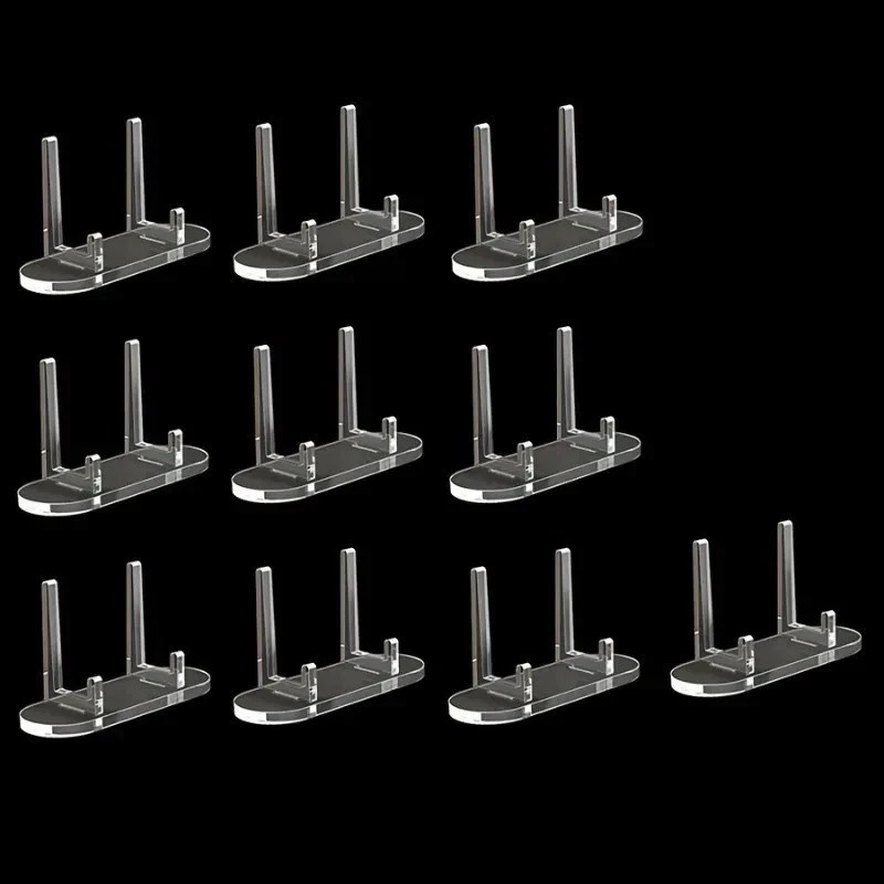Clear Acrylic Trading Card Display Stands 10‑Pack–PSA/Graded Sports Card Holders
