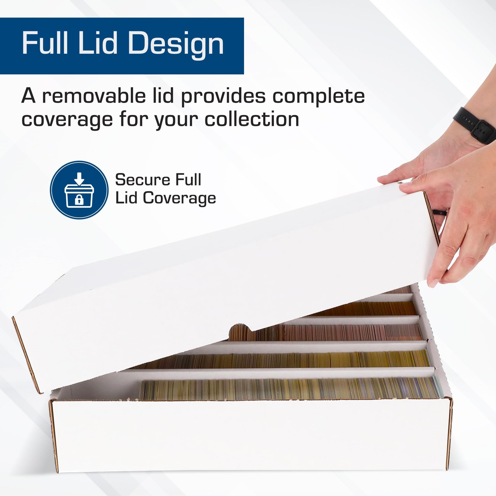 BCW 5000ct Trading Card Storage Boxes (Full Lid) – 5 Pack | TCG & MTG Card St…