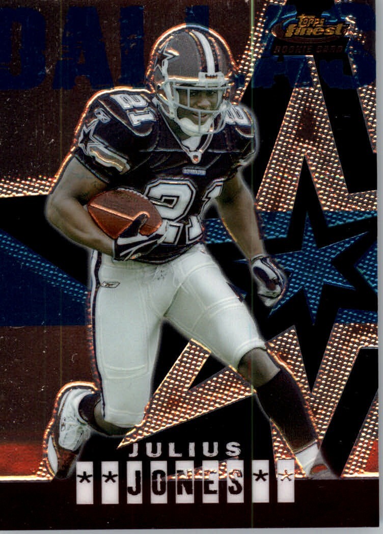 2004 Topps Finest Football #63 Julius Jones RC – Dallas Cowboys