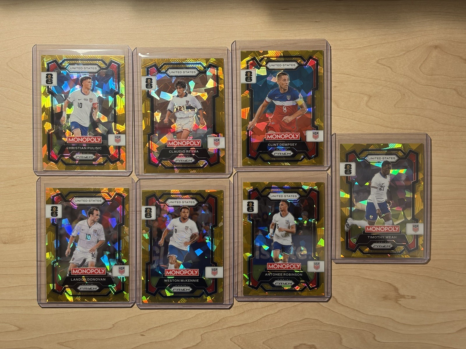 2026 Panini Prizm Monopoly FIFA World Cup Cards Pick Your Card GOLD CRACKED ICE