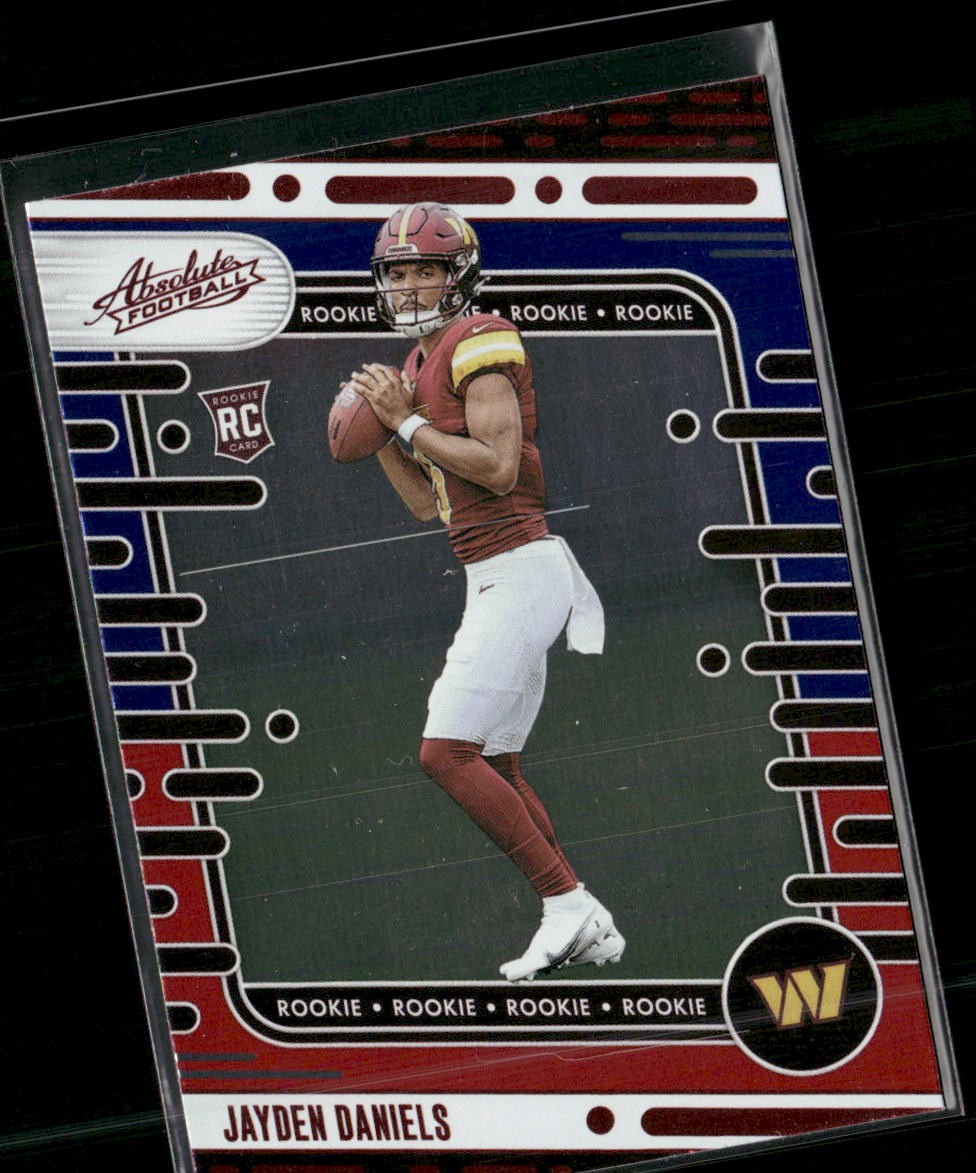 2024 Panini Absolute #102 Jayden Daniels Red and Blue