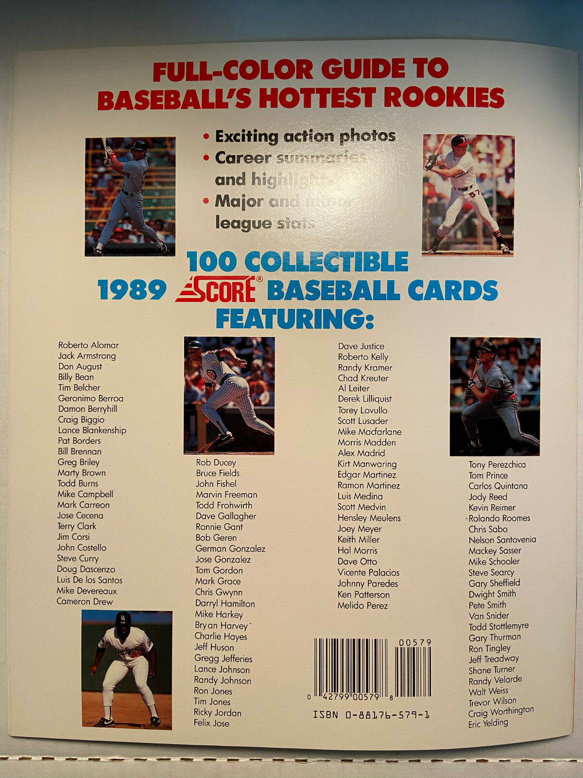 1988/89 Score Magazine | Baseball’s 100 Hottest Rookies | Randy Johnson