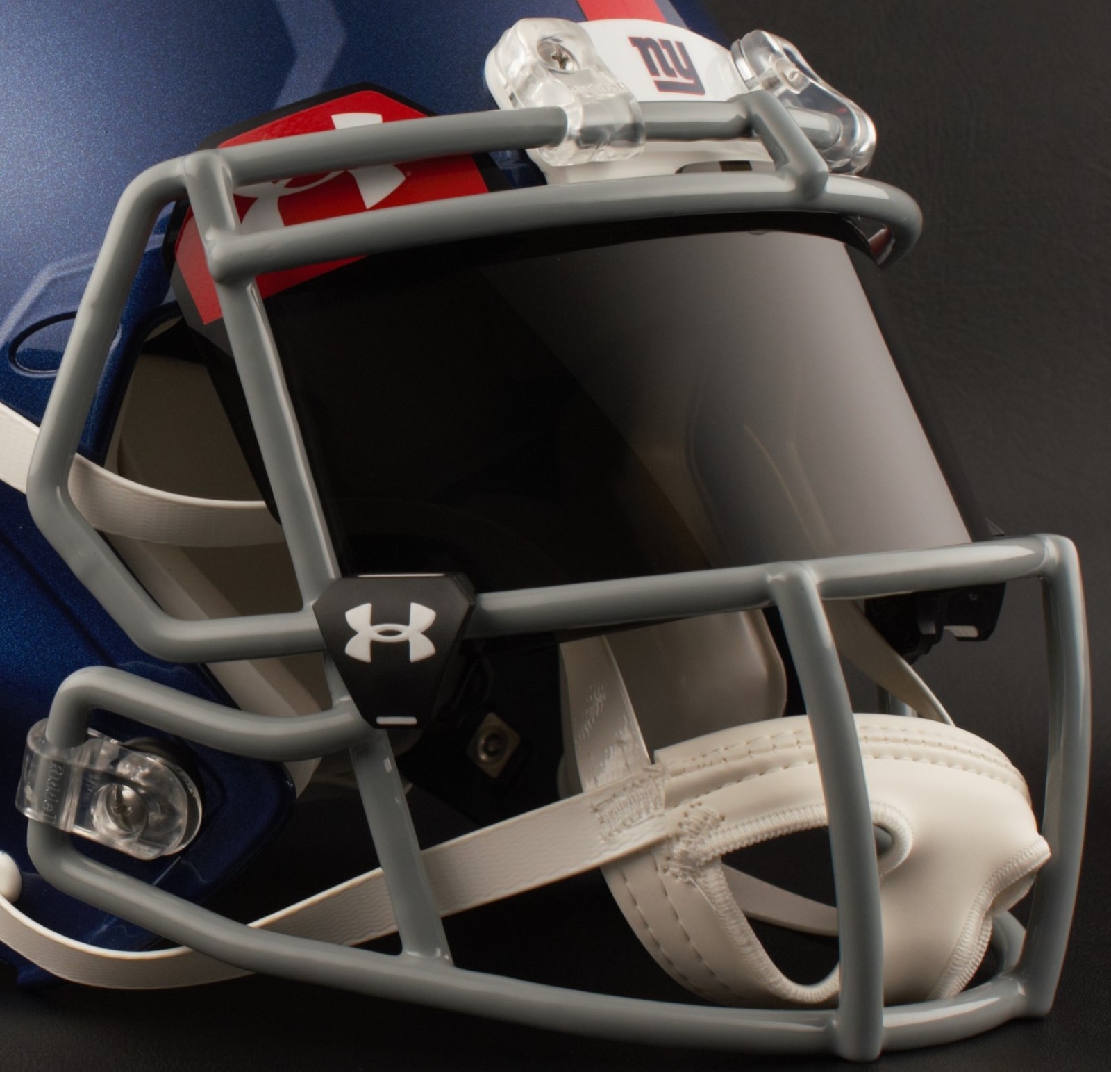 NEW YORK GIANTS NFL Authentic GAMEDAY Football Helmet w/ BLACK-TINT Eye Shield
