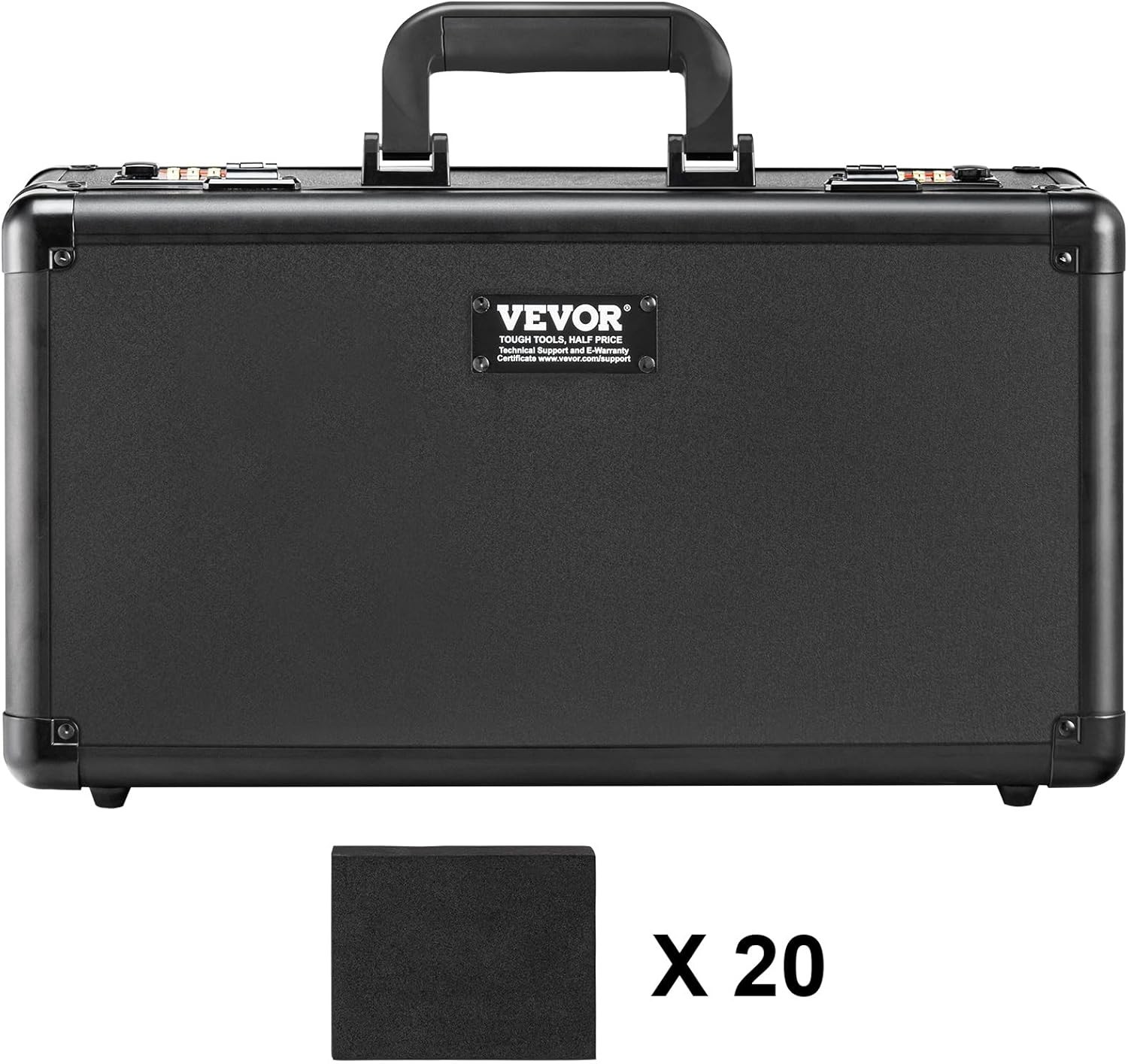 Card Storage Box – 4 Slot Case with Coded Lock, Foam Dividers, Holds 76 BGS o…