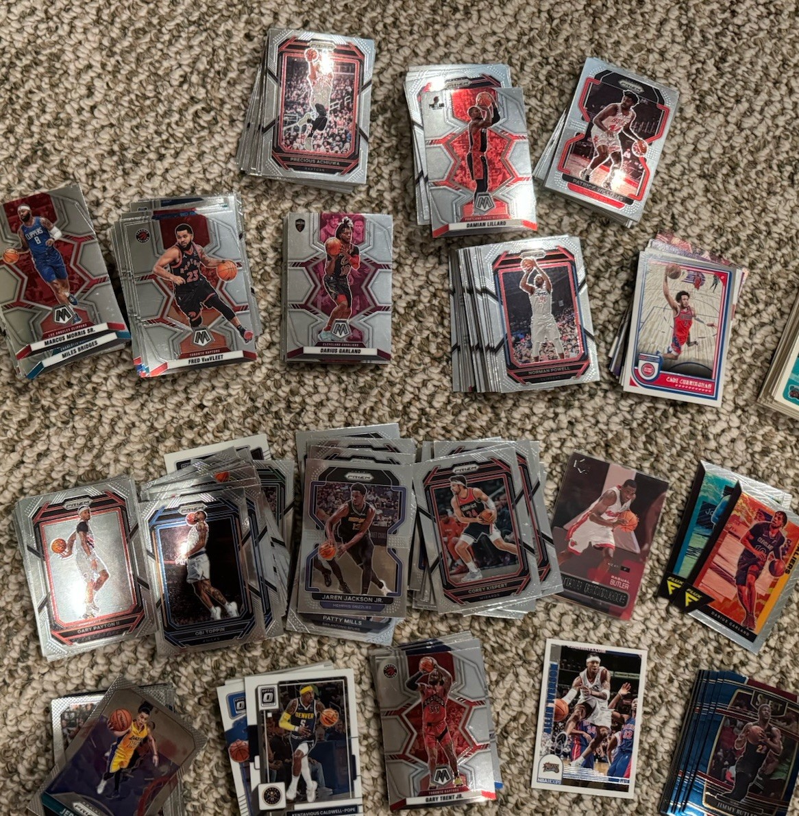 Various NBA NFL Sports Trading Card Lot Basketball Football