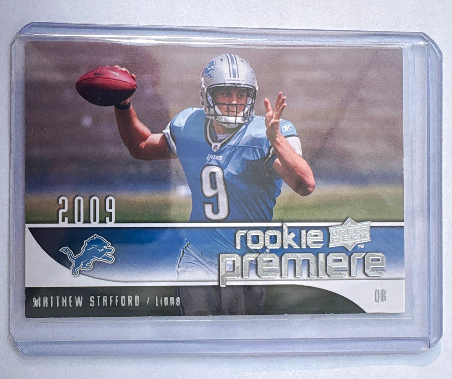Upper Deck 2009 Rookie Premiere Matthew Stafford Detroit Lions RC #19