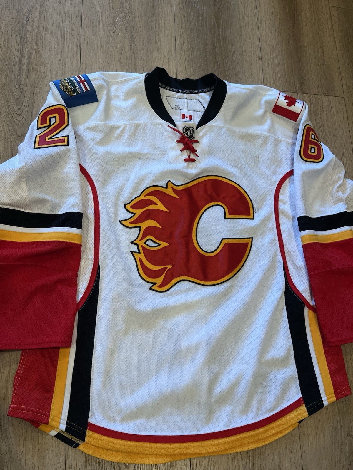 Ales Kotalik Game Worn Jersey 2010-11 Reebok Edge 2.0 Calgary Flames NHL