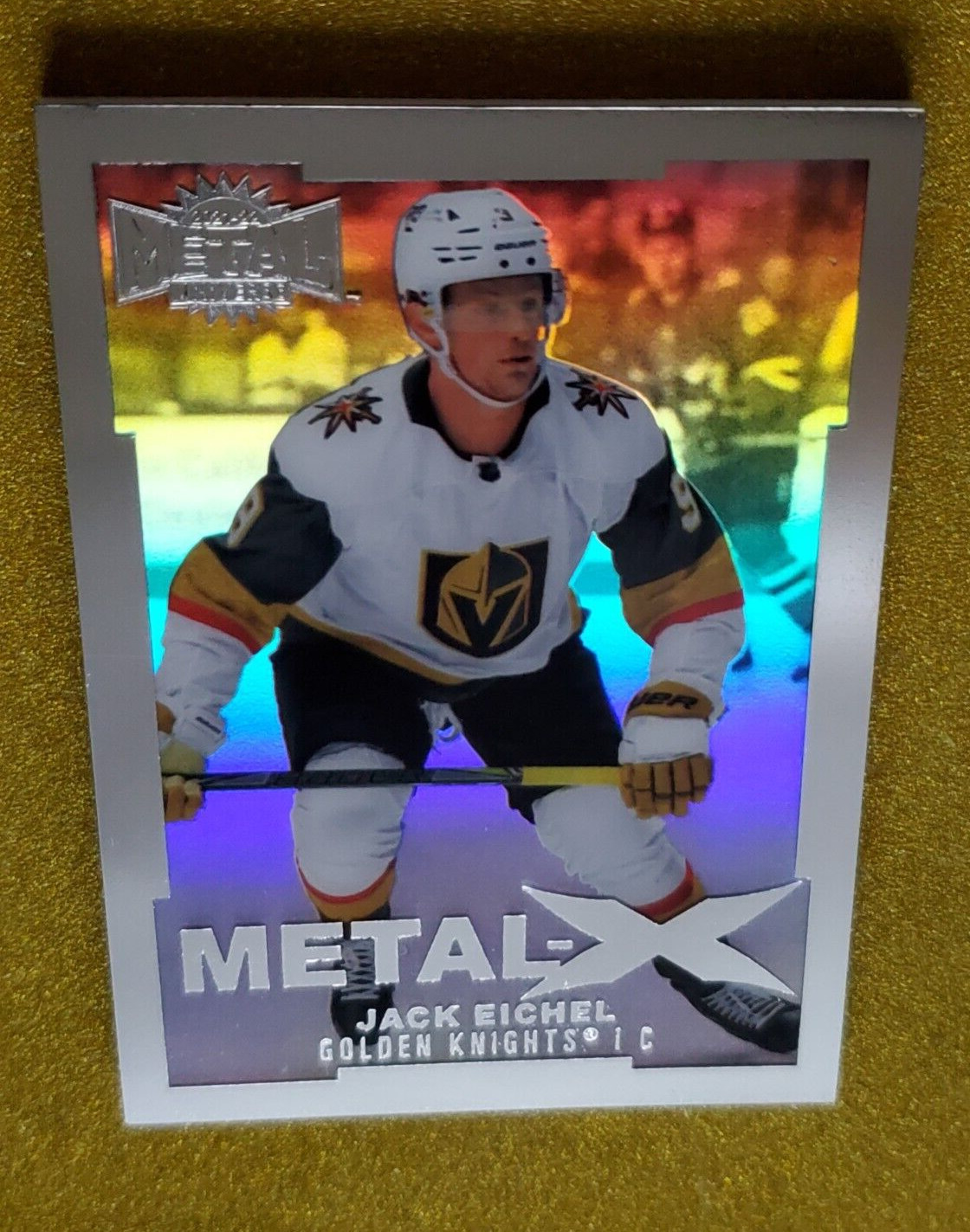 2021-22 Skybox NHL Metal Universe #MX31 Jack Eichel METAL X Holo SSP CASE HIT