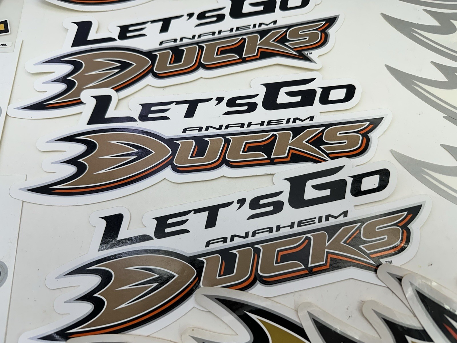 42pc Lot Anaheim Ducks – NHL Hockey Decals/ Stickers Large Lot 2007 Stanley Cup