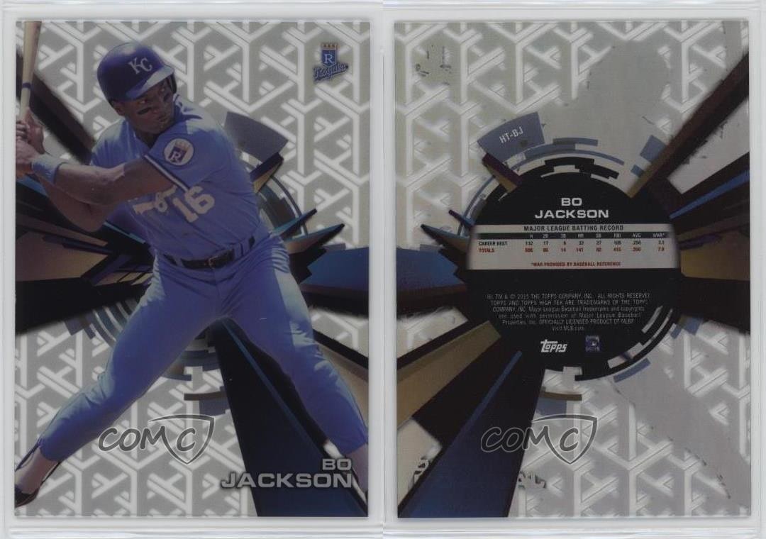 2015 Topps High Tek Cubes Pattern 4 Cubes/Chain Link Bo Jackson #HT-BJ 1j9