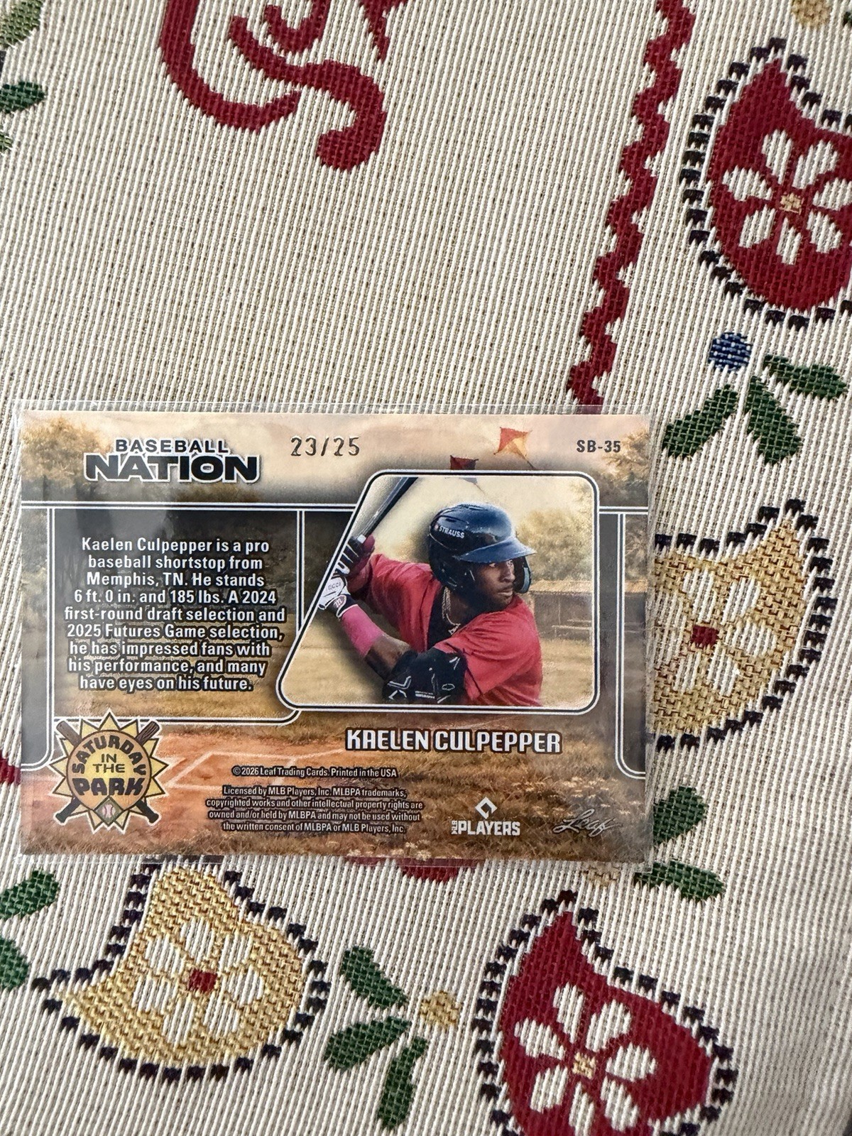 Leaf Baseball Nation 2026 MLBPA 5 Card Parallel
