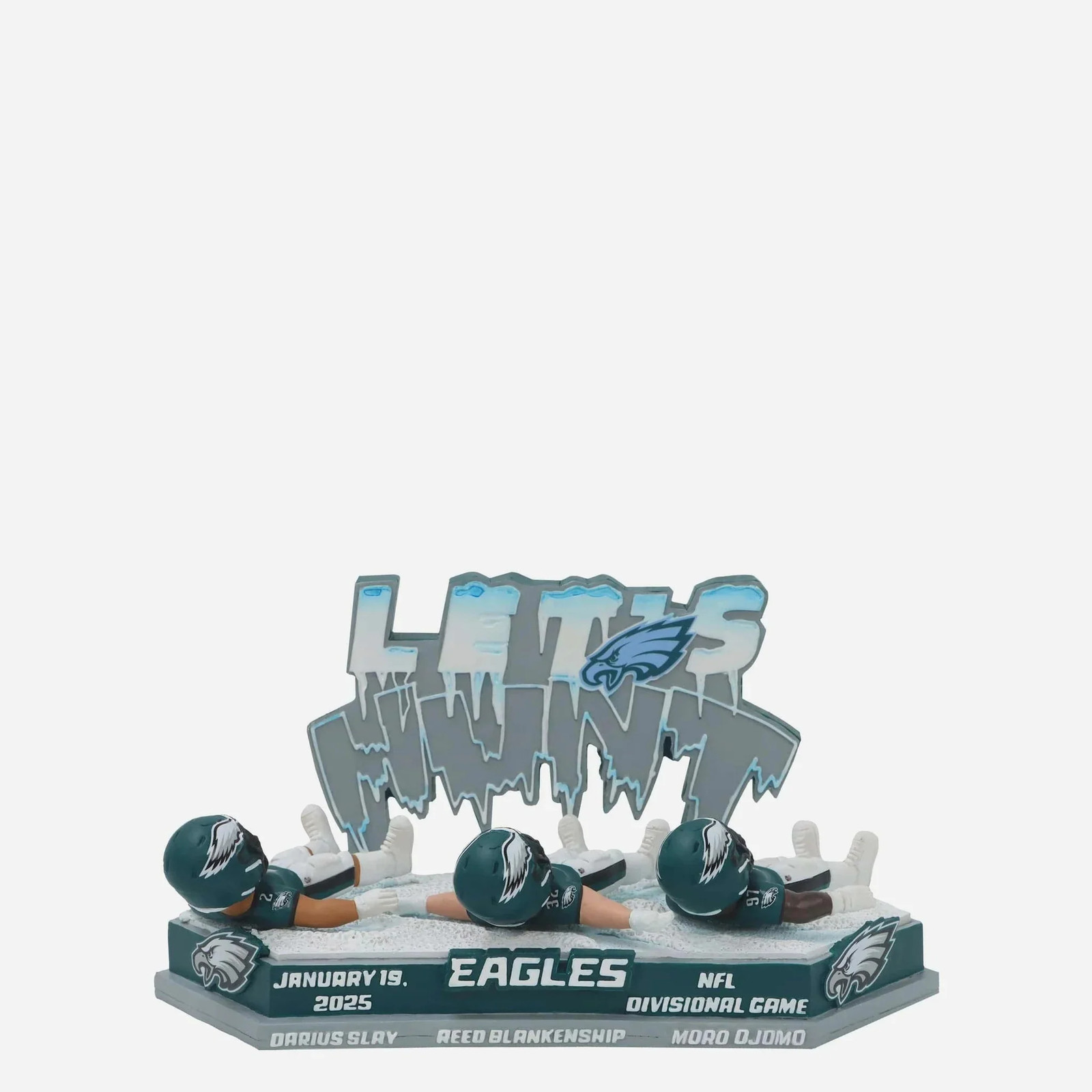 Philadelphia Eagles Divisional Round Let’s Hunt Snow Angels Bobblehead Scene