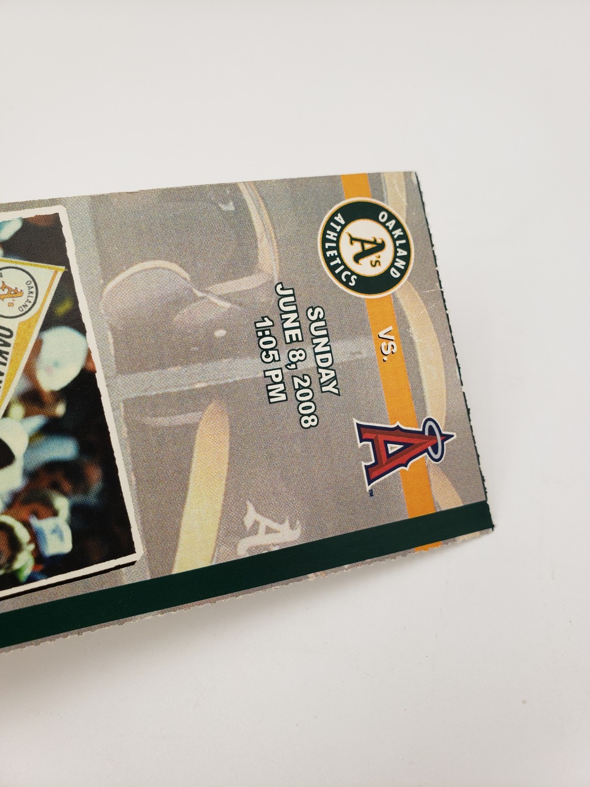 2008 Oakland A’s Tickets 06/08 Mark Ellis Walk-Off Grand Slam Off Foul Pole