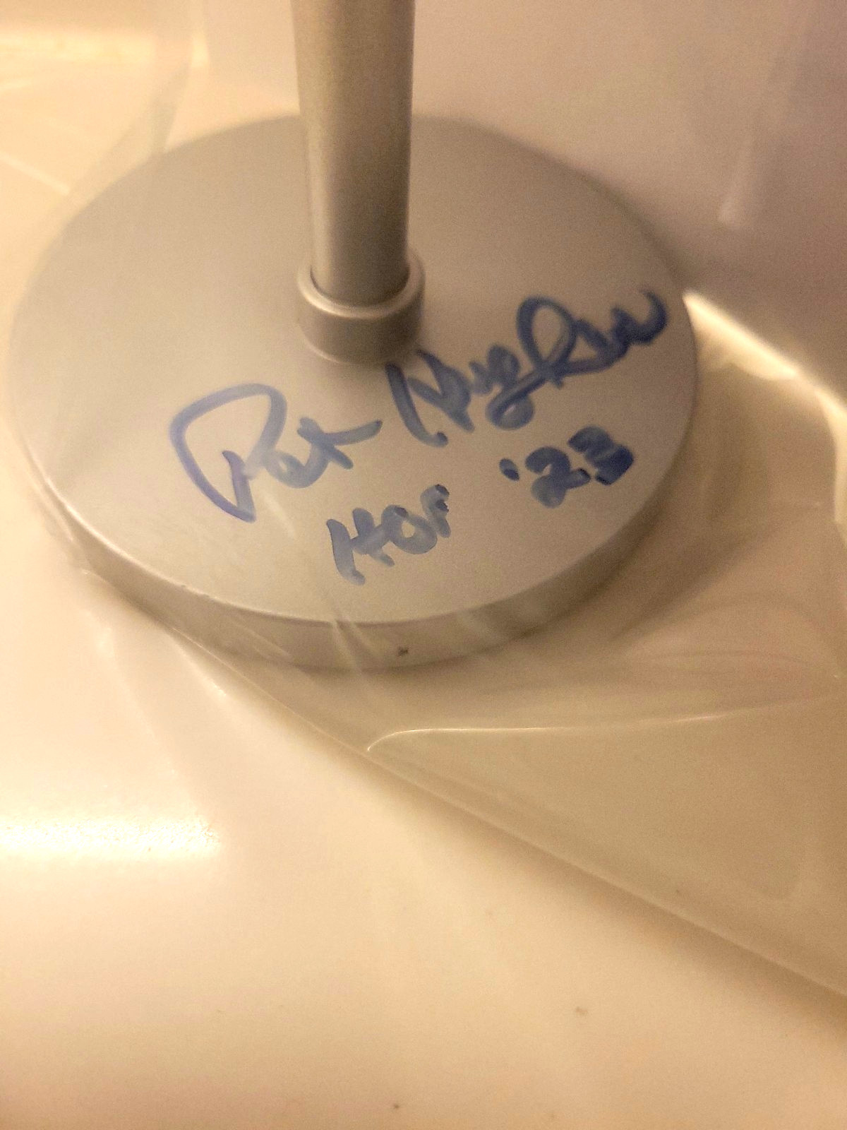 JSA AUTHENTICATED Pat Hughes Chicago Cubs Autographed Signed Microphone