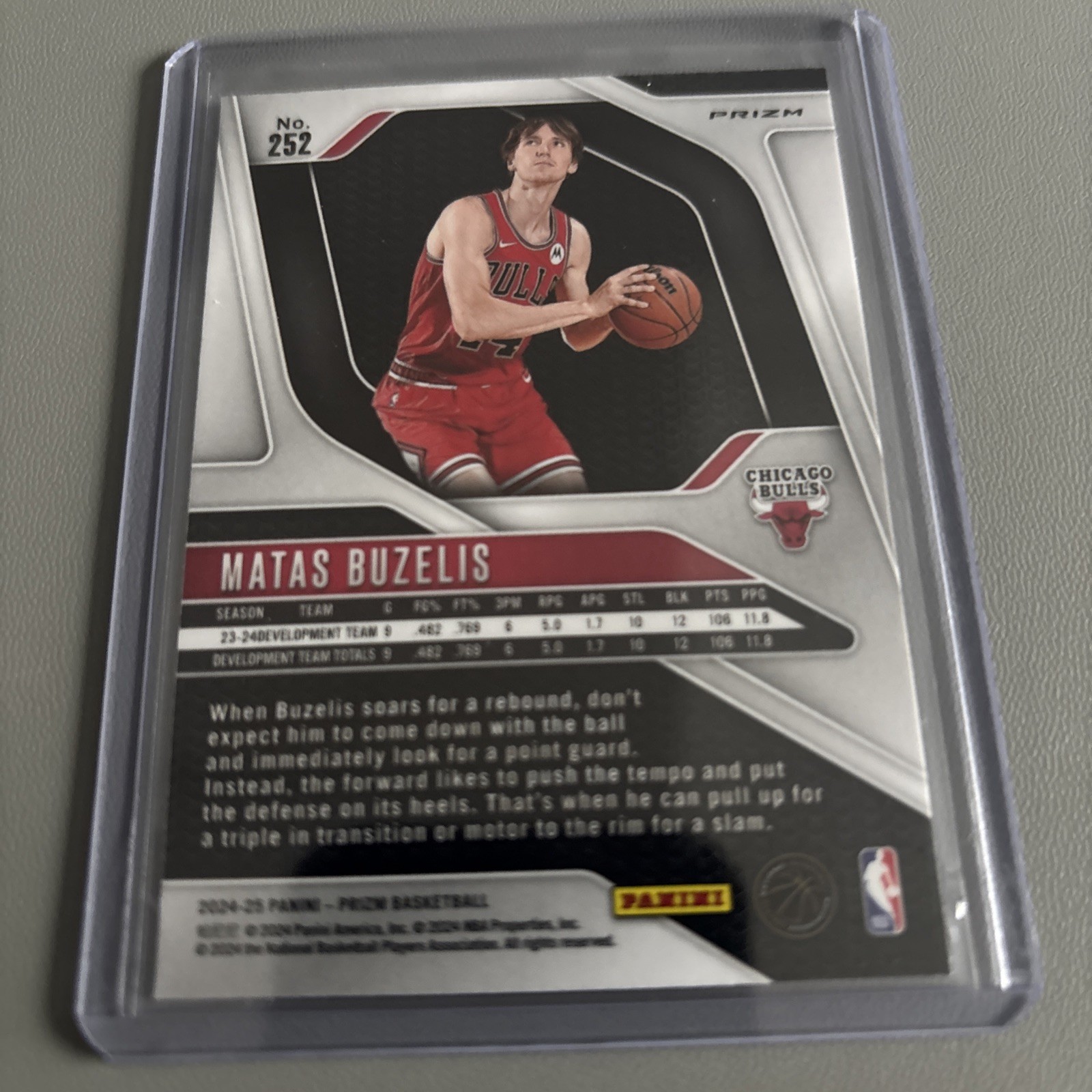 2024-25 Panini Prizm – Matas Buzelis #252 Ice Prizm (RC)