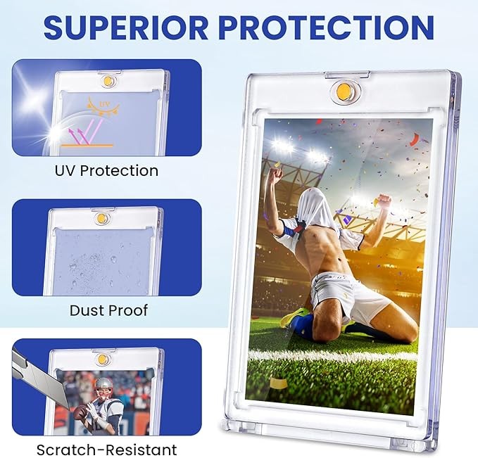 5Pcs Magnetic Card Holder for 35-360PT One Touch Trading Sports Cards Protectors